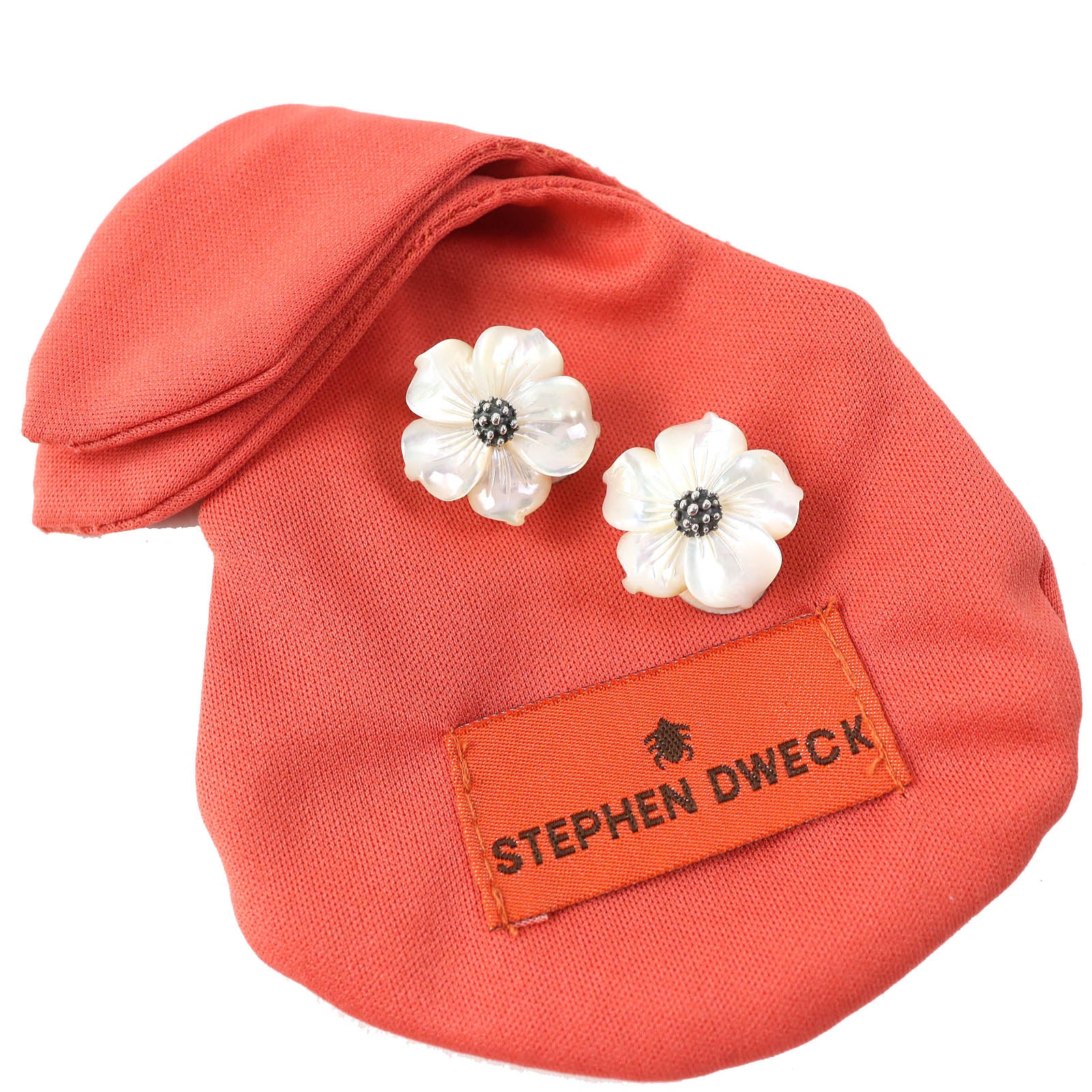 Stephen Dweck Flower Motif Shell Earrings SV925