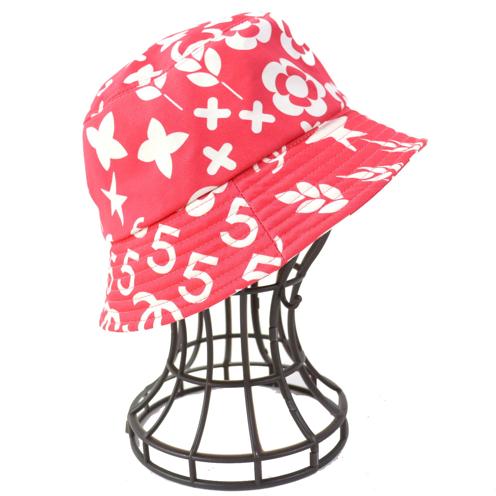 Chanel Cotton COCO Mark Icon Bucket Hat Pink