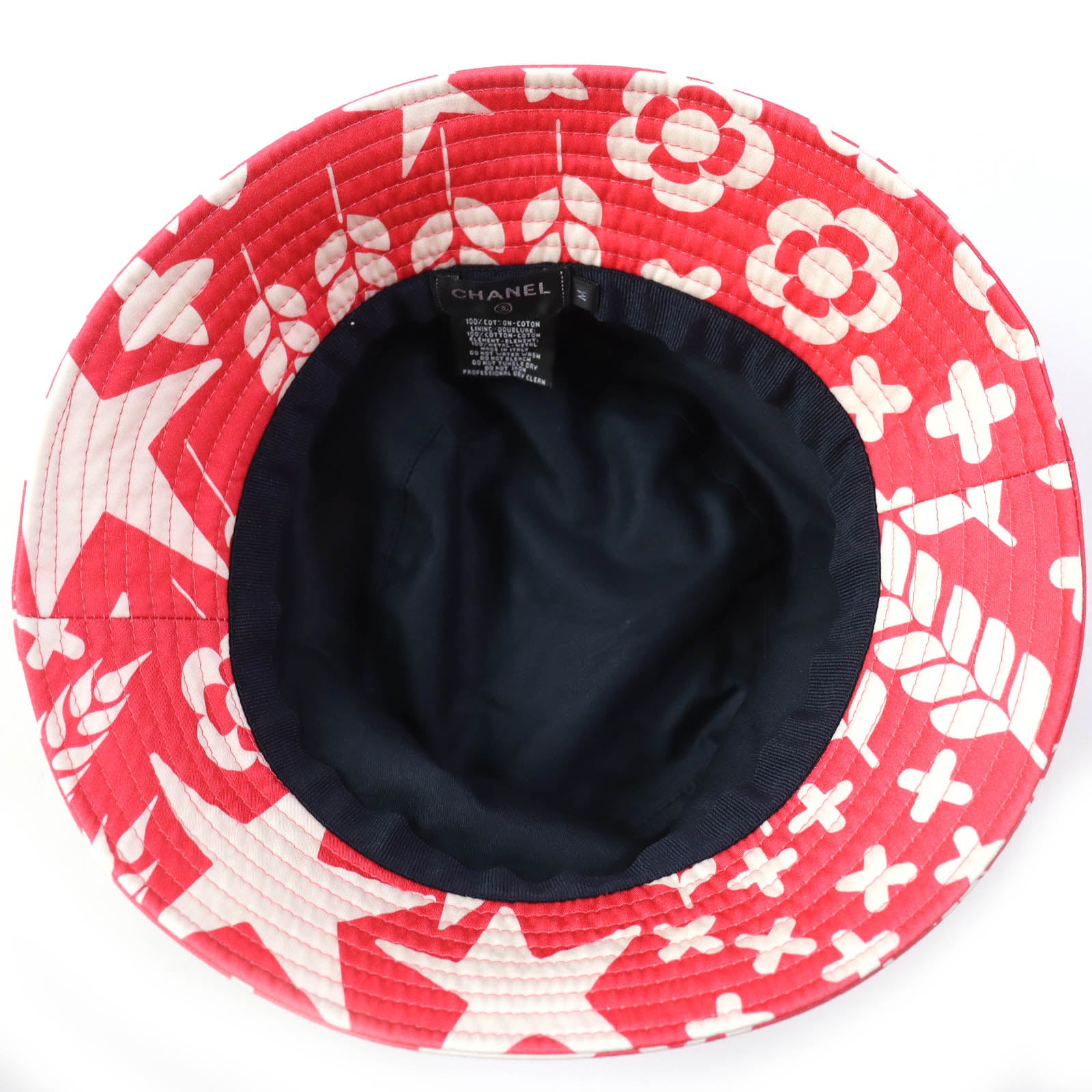 Chanel Cotton COCO Mark Icon Bucket Hat Pink