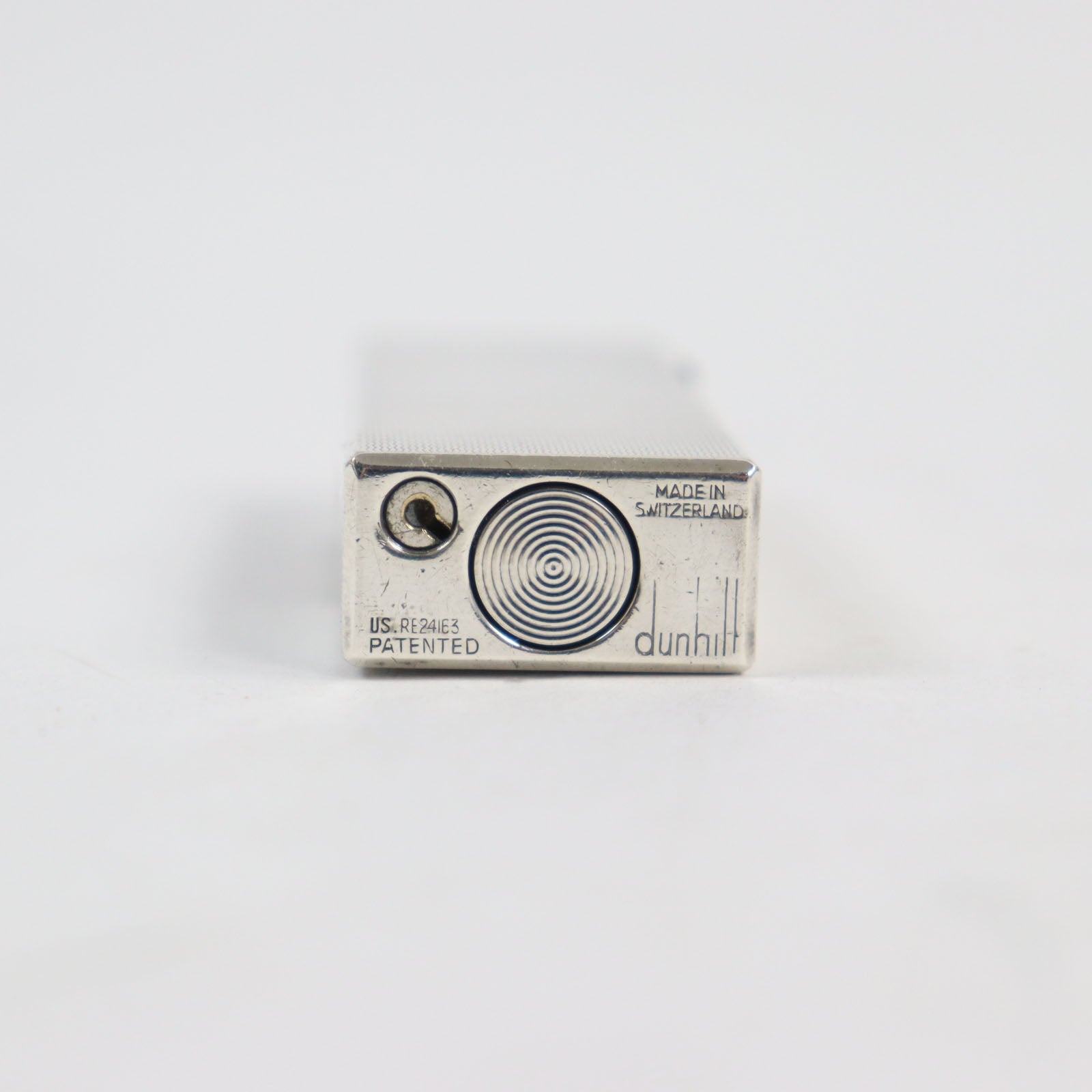 Dunhill Silver Square Pattern Gas Lighter