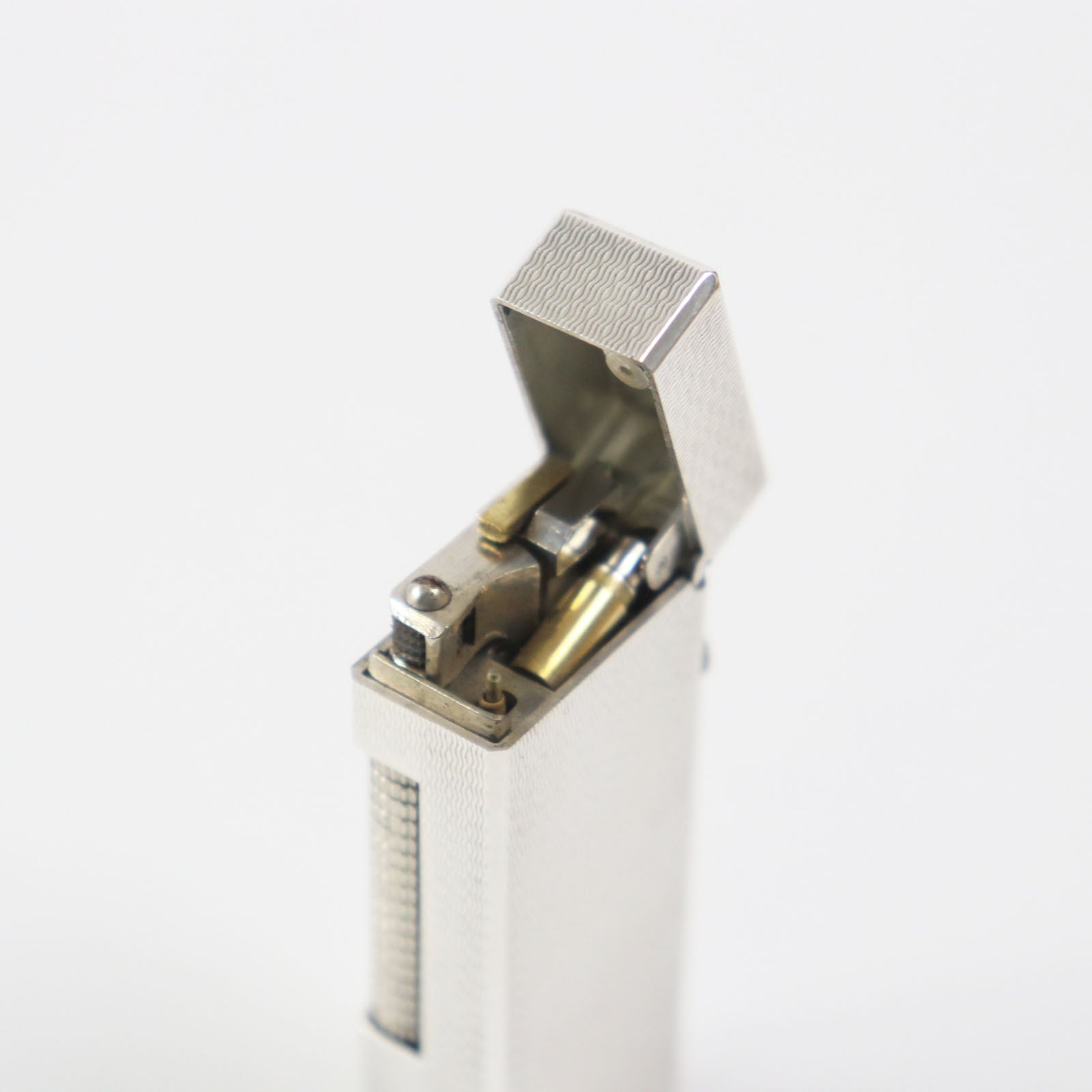 Dunhill Silver Square Pattern Gas Lighter