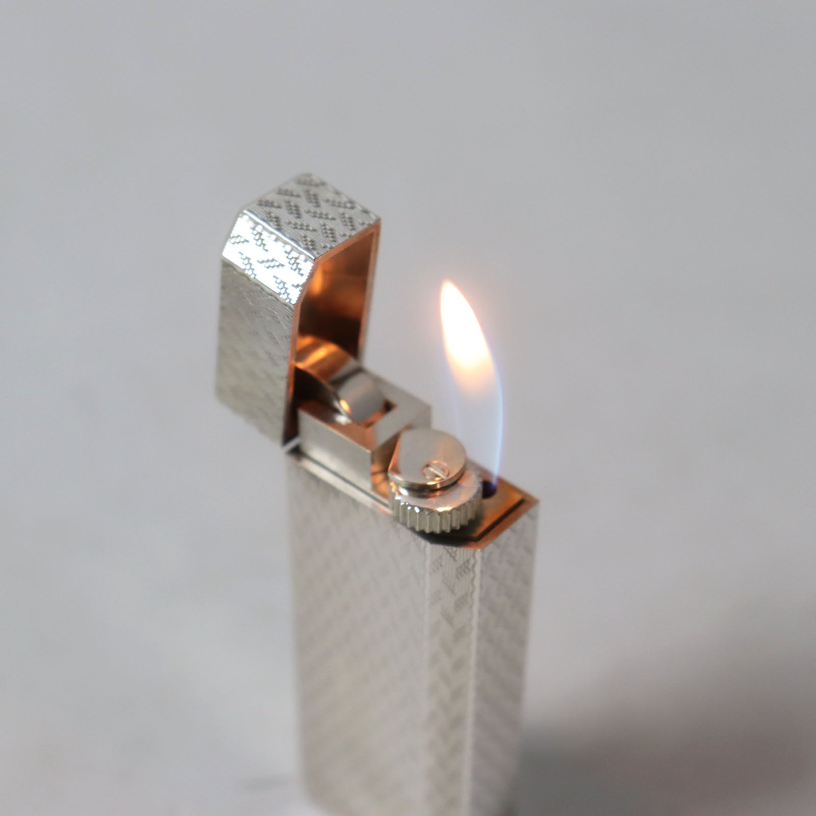 Cartier Silver Gas Lighter Smoking Accessories