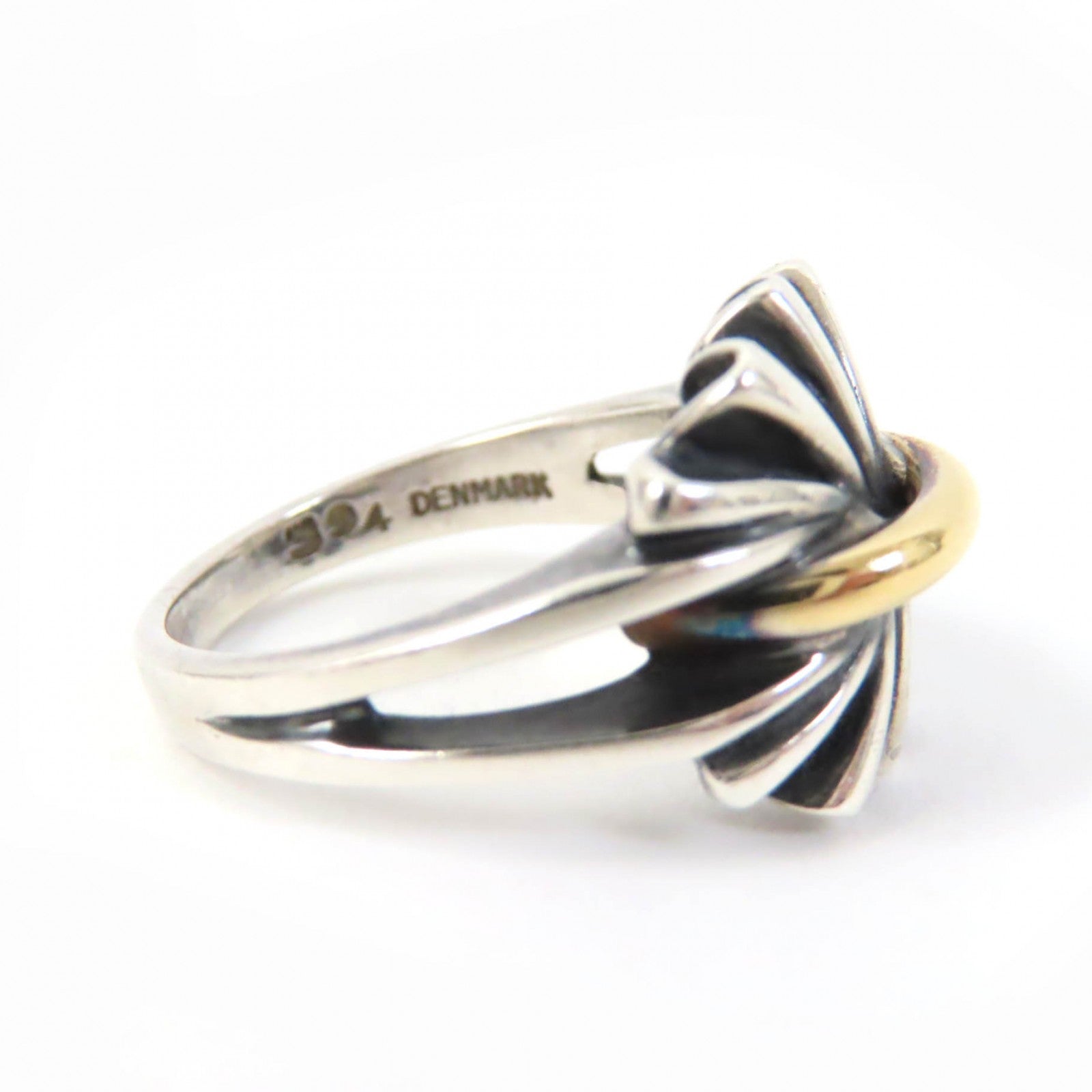 Georg Jensen SV925 Silver Gold Ring No. 9