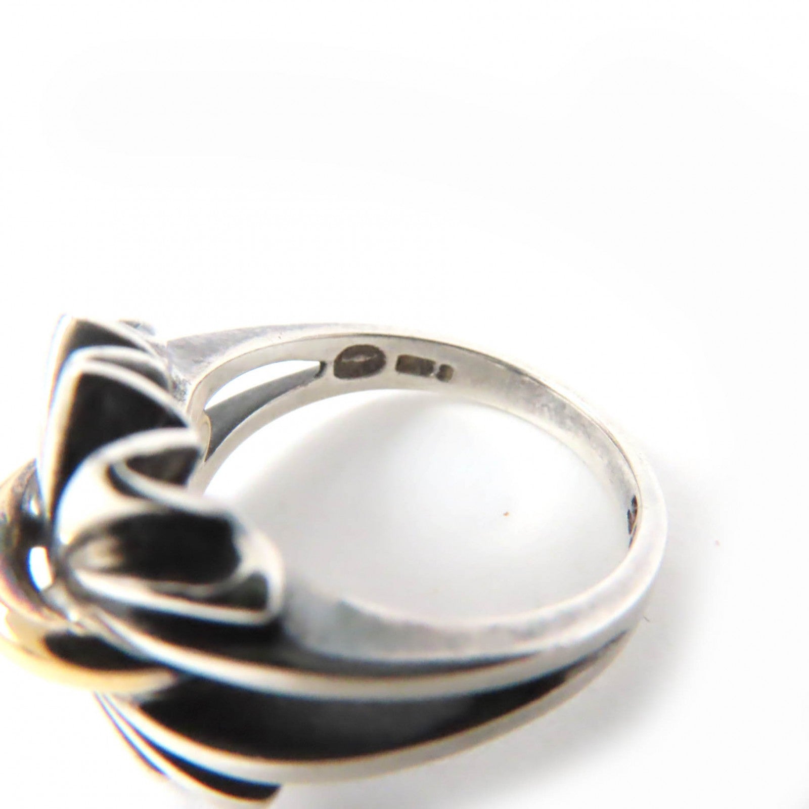 Georg Jensen SV925 Silver Gold Ring No. 9