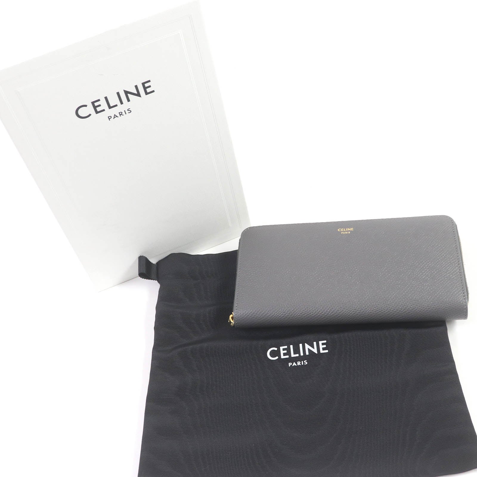 Celine Large Zipped Leather Wallet 10B553