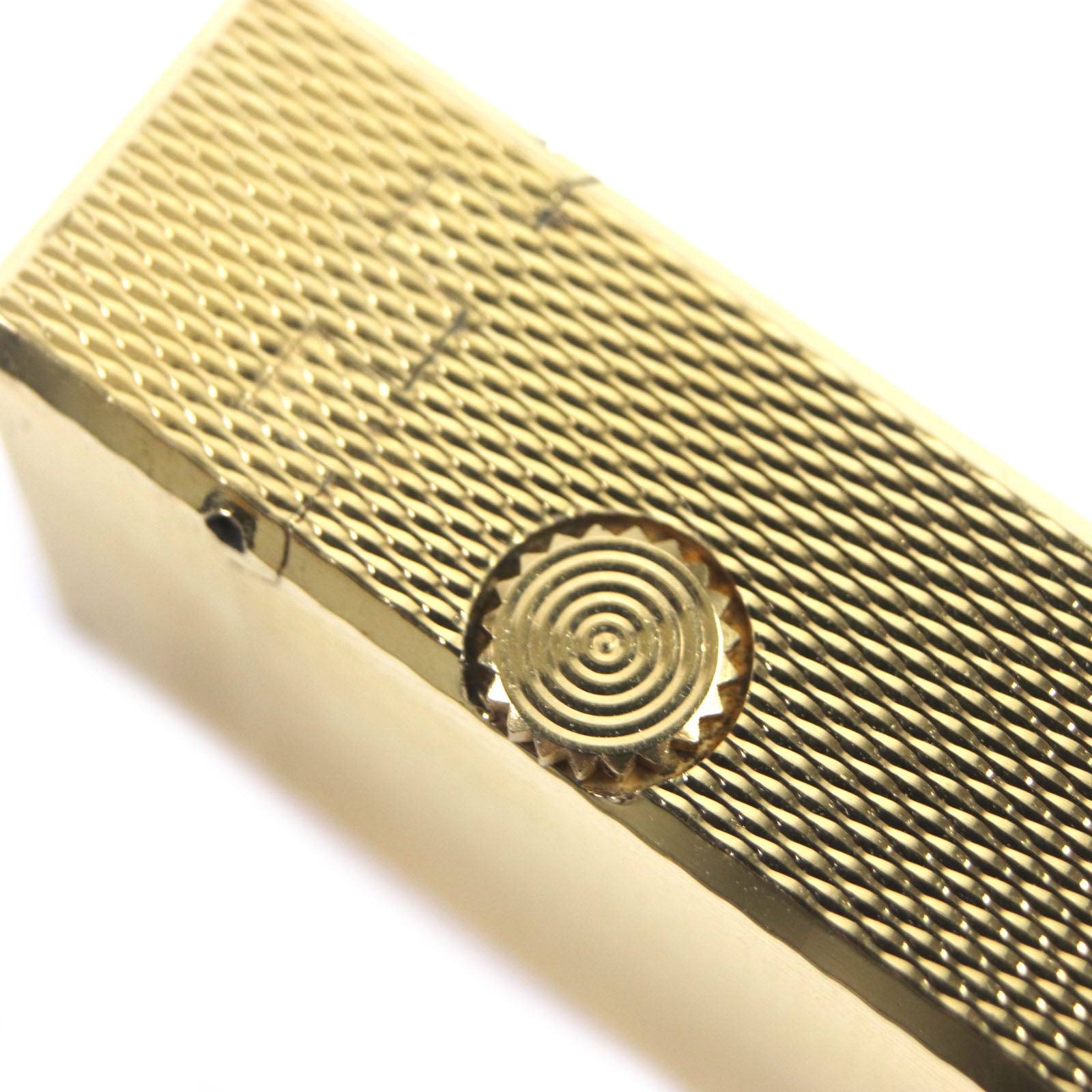 Dunhill Square Pattern Roller Gas Lighter Gold