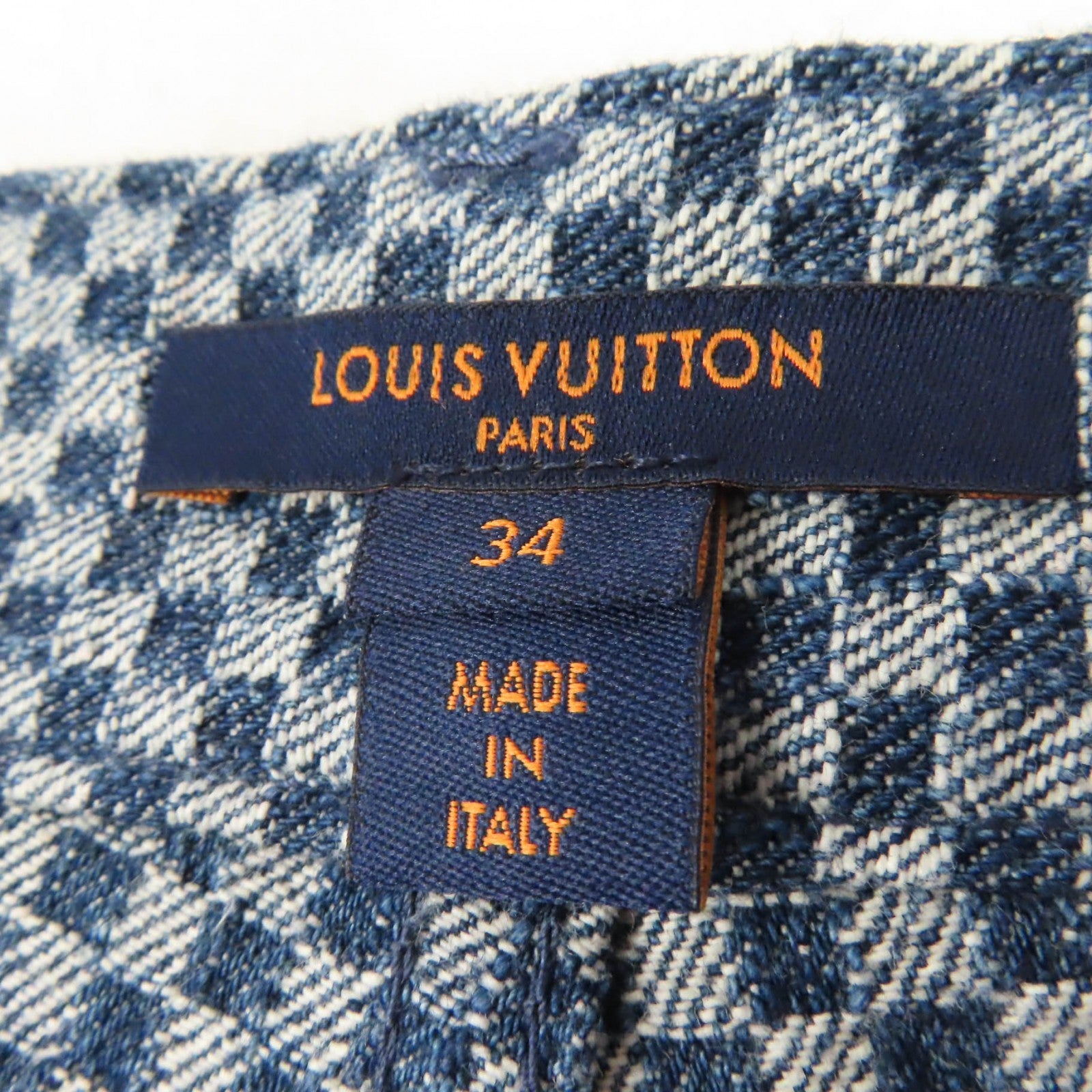 Louis Vuitton Denim Pants Navy Women