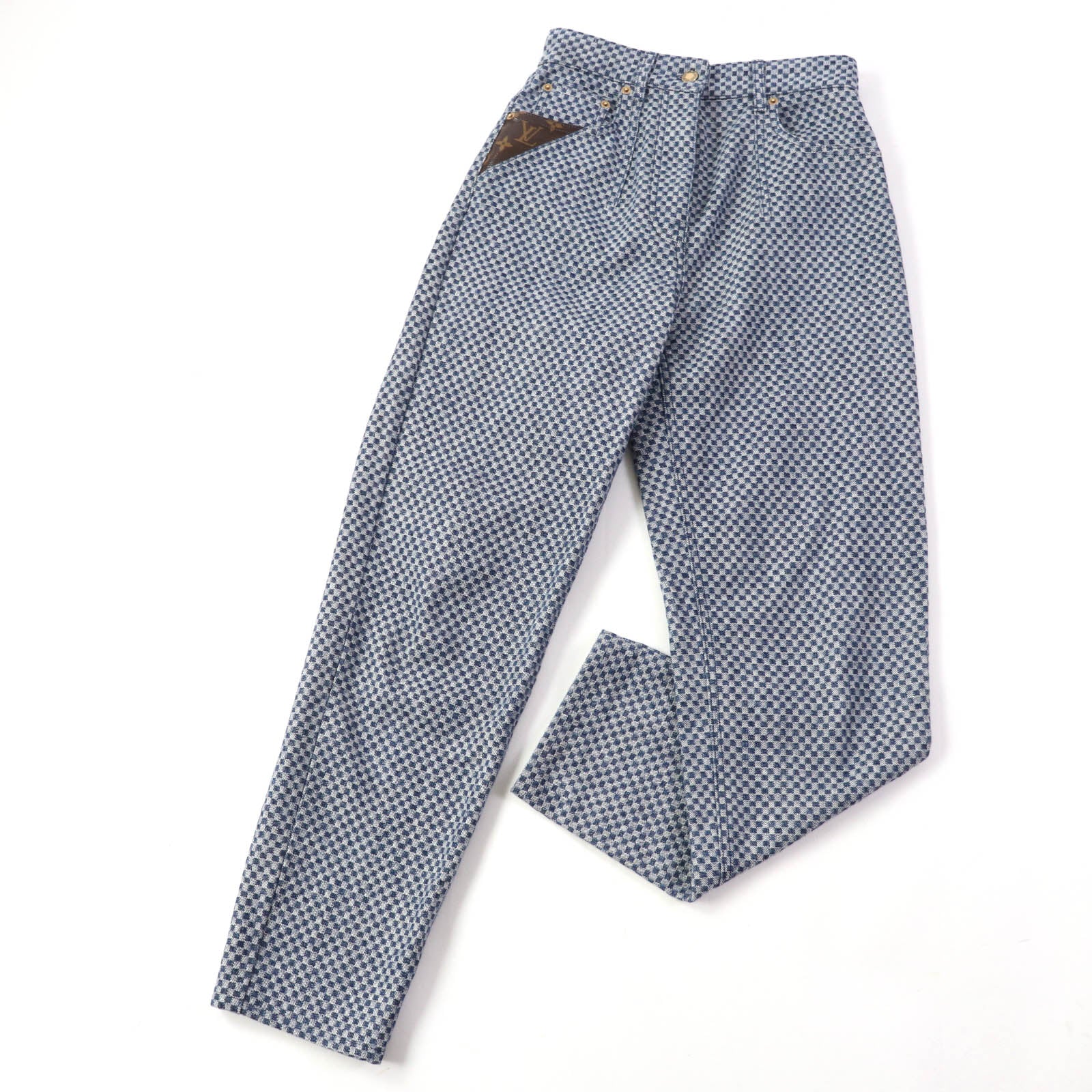 Louis Vuitton Denim Pants Navy Women