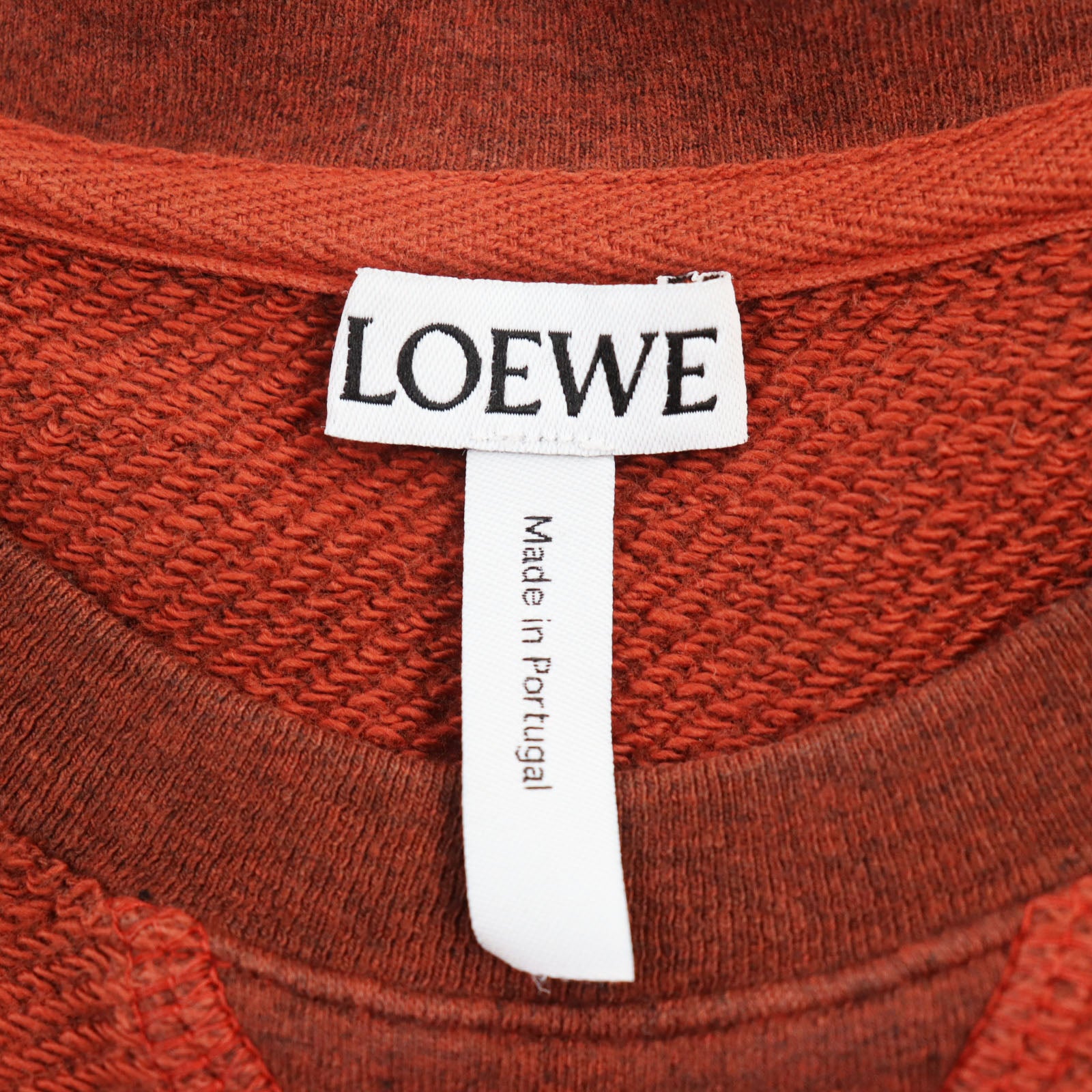 Loewe Anagram Cotton Pullover Sweatshirt Orange S