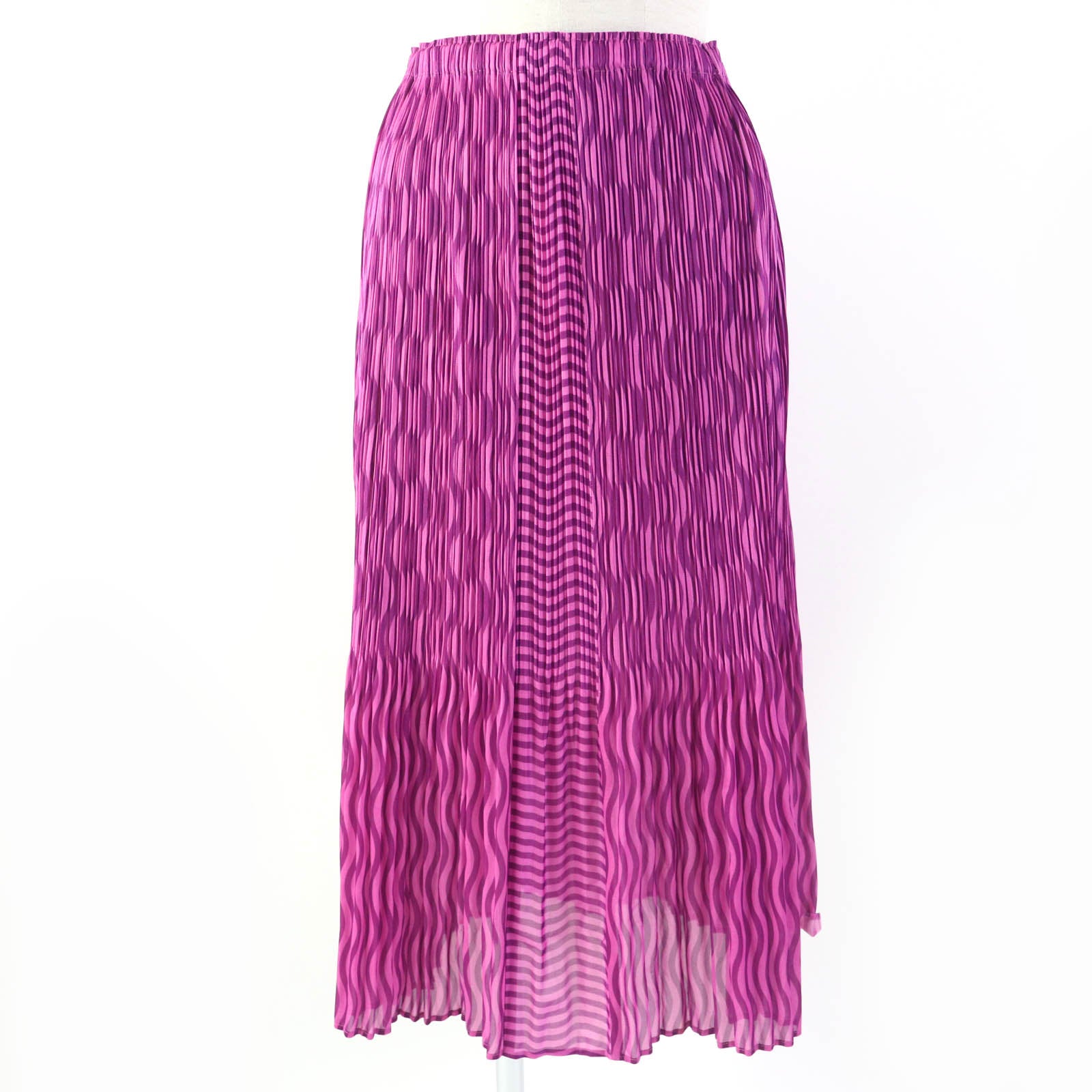 Issey Miyake Wave Pattern Shirt/Skirt Set