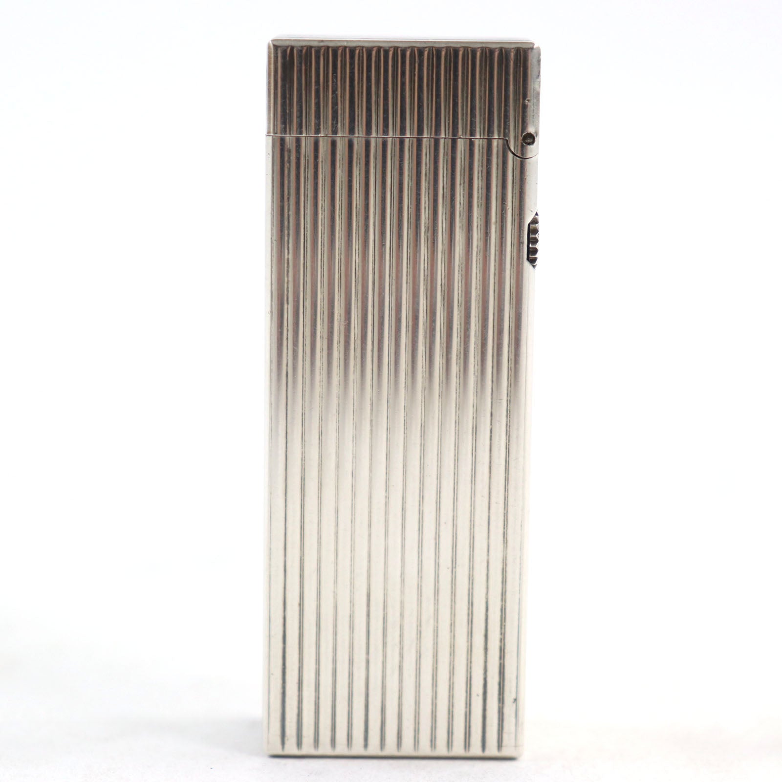 Dunhill Metal Logo Stripe Roller Lighter Silver