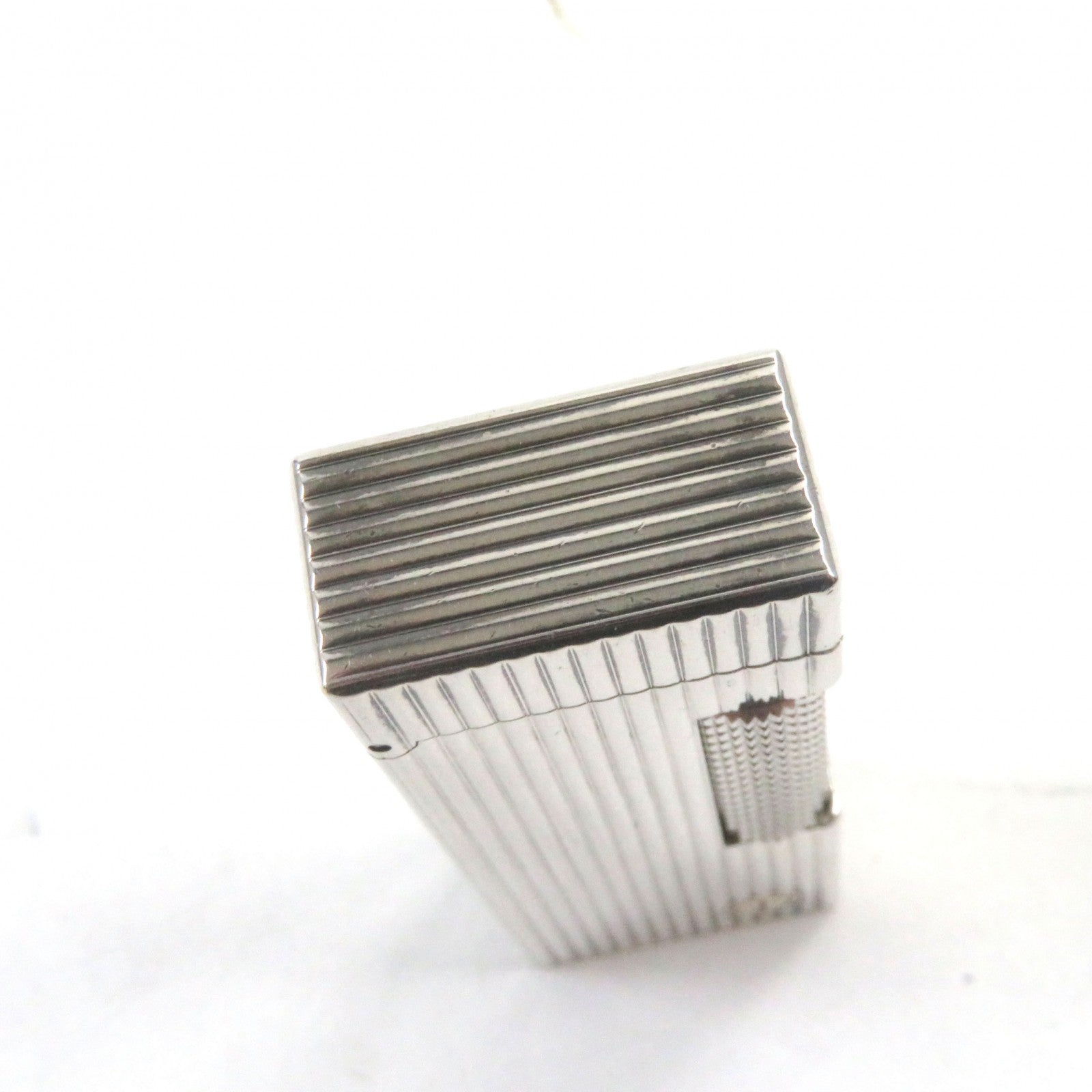 Dunhill Metal Logo Stripe Roller Lighter Silver