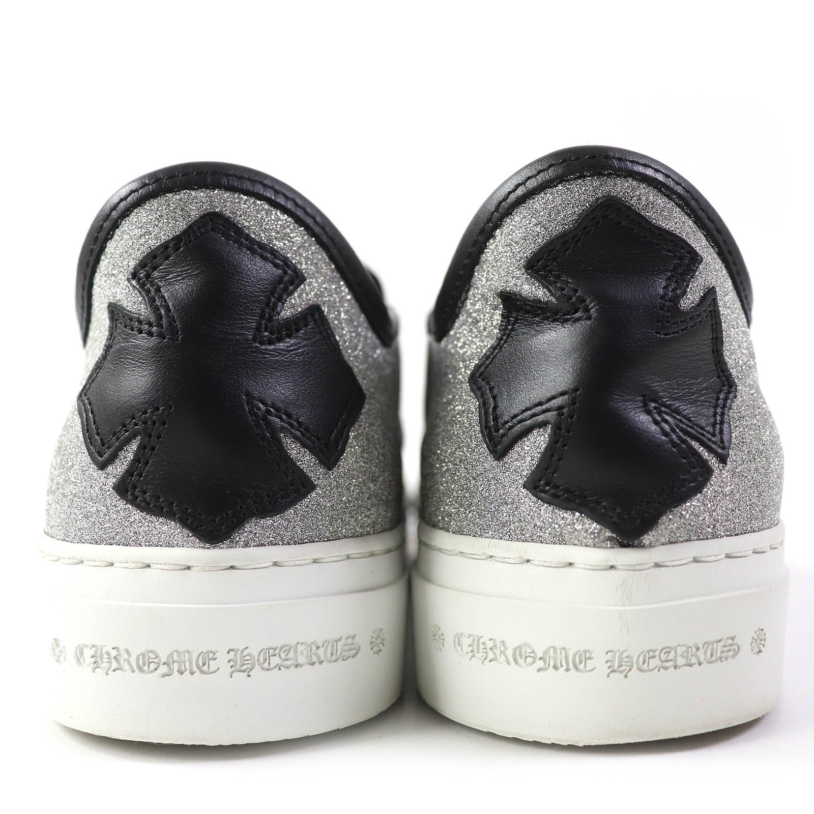 CHROME HEARTS Dagger Metal Cross Glitter Shoes