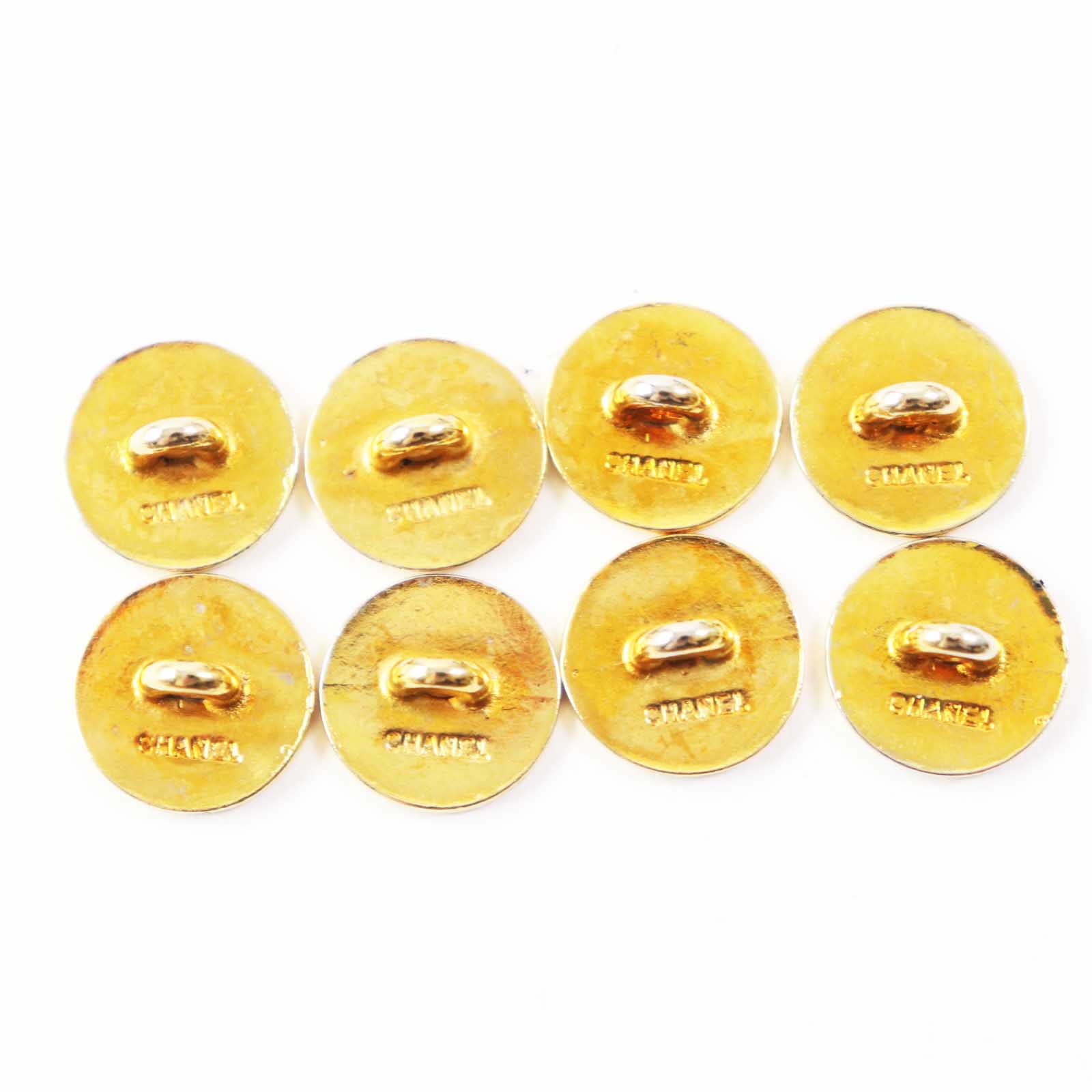 Chanel Vintage COCO Mark Buttons 8pcs Gold