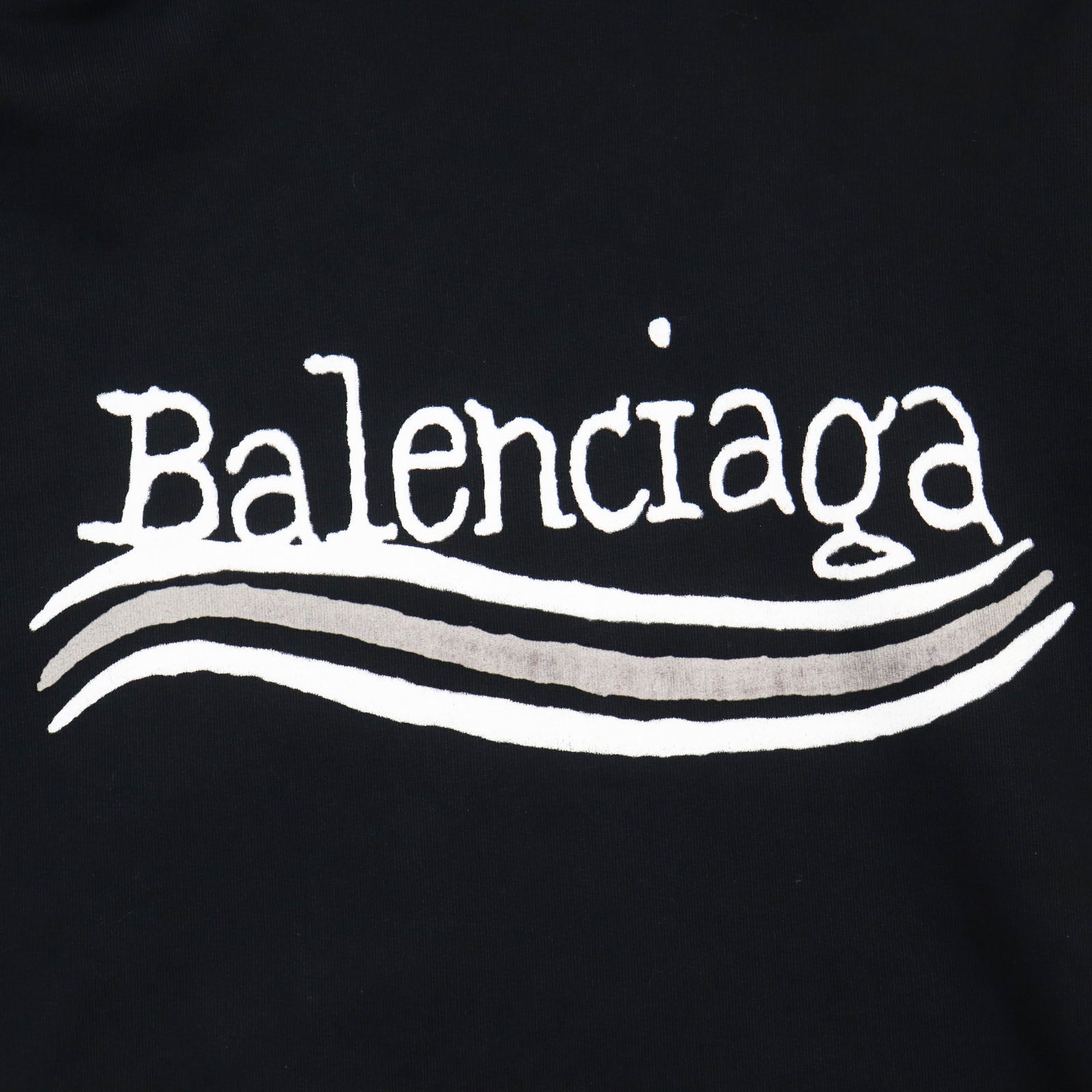 Balenciaga Distressed Logo Hoodie Sweatshirt