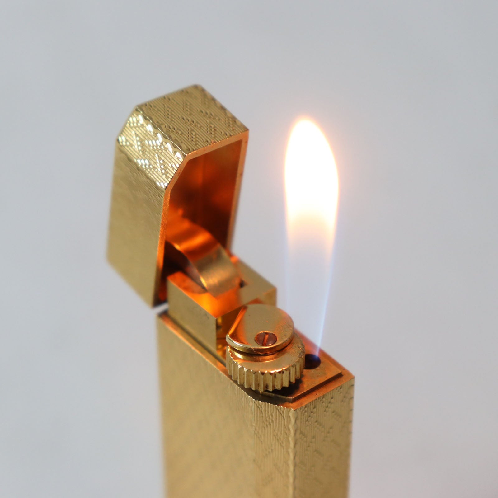 Cartier Pentagon Gas Lighter Gold