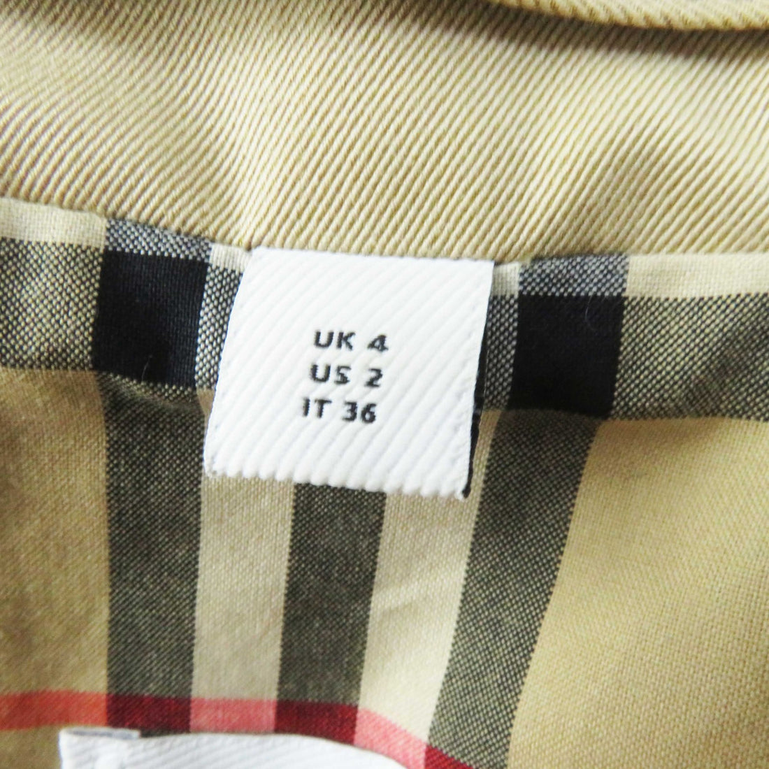 Burberry Graffiti Cotton Trench Coat Beige 36