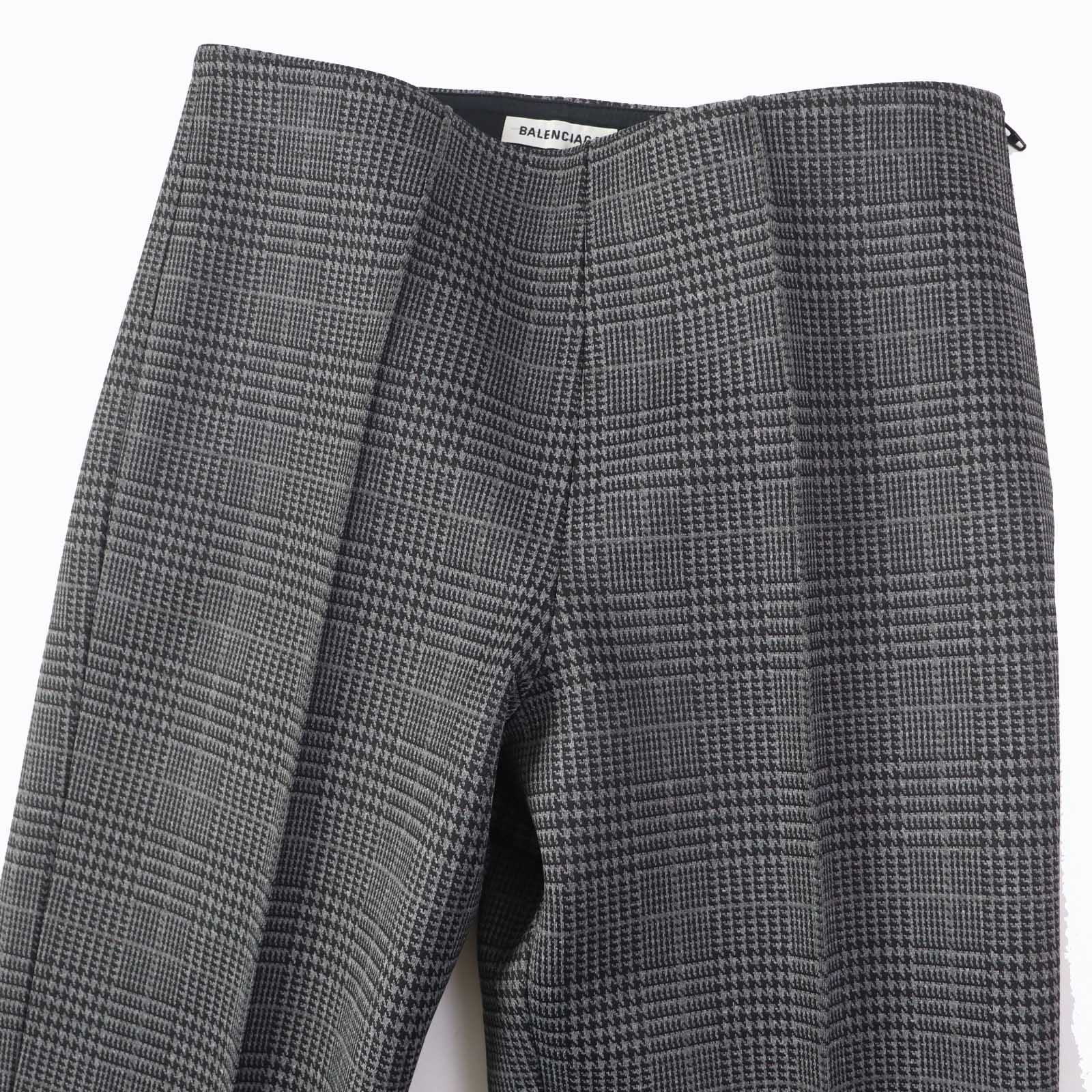 Balenciaga Glen Check Center Press Pants