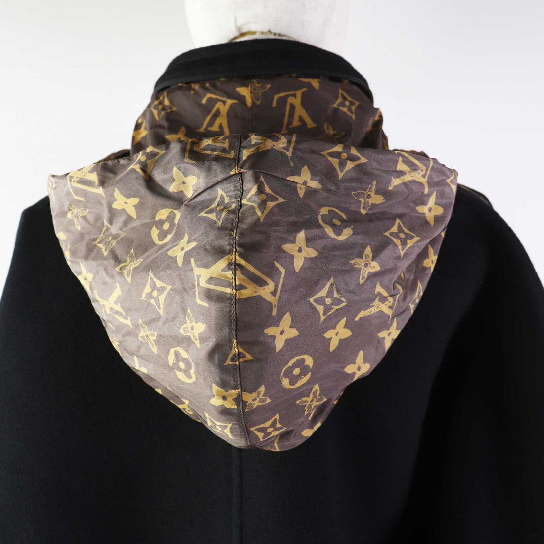 Louis Vuitton Wool Silk Monogram Parka Jacket