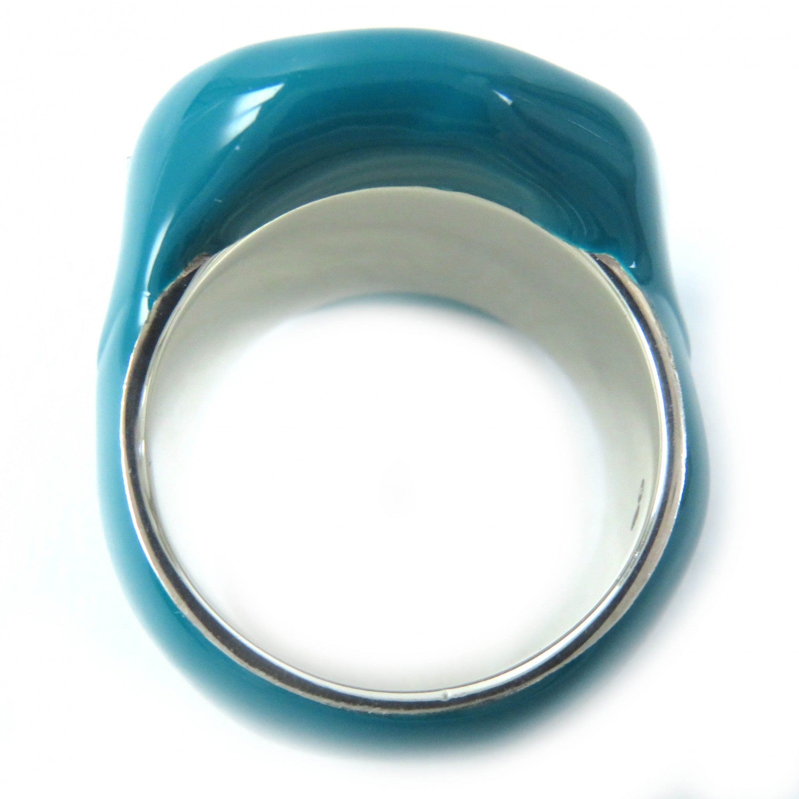 Bottega Veneta Enamel Seal Ring SV925 Blue