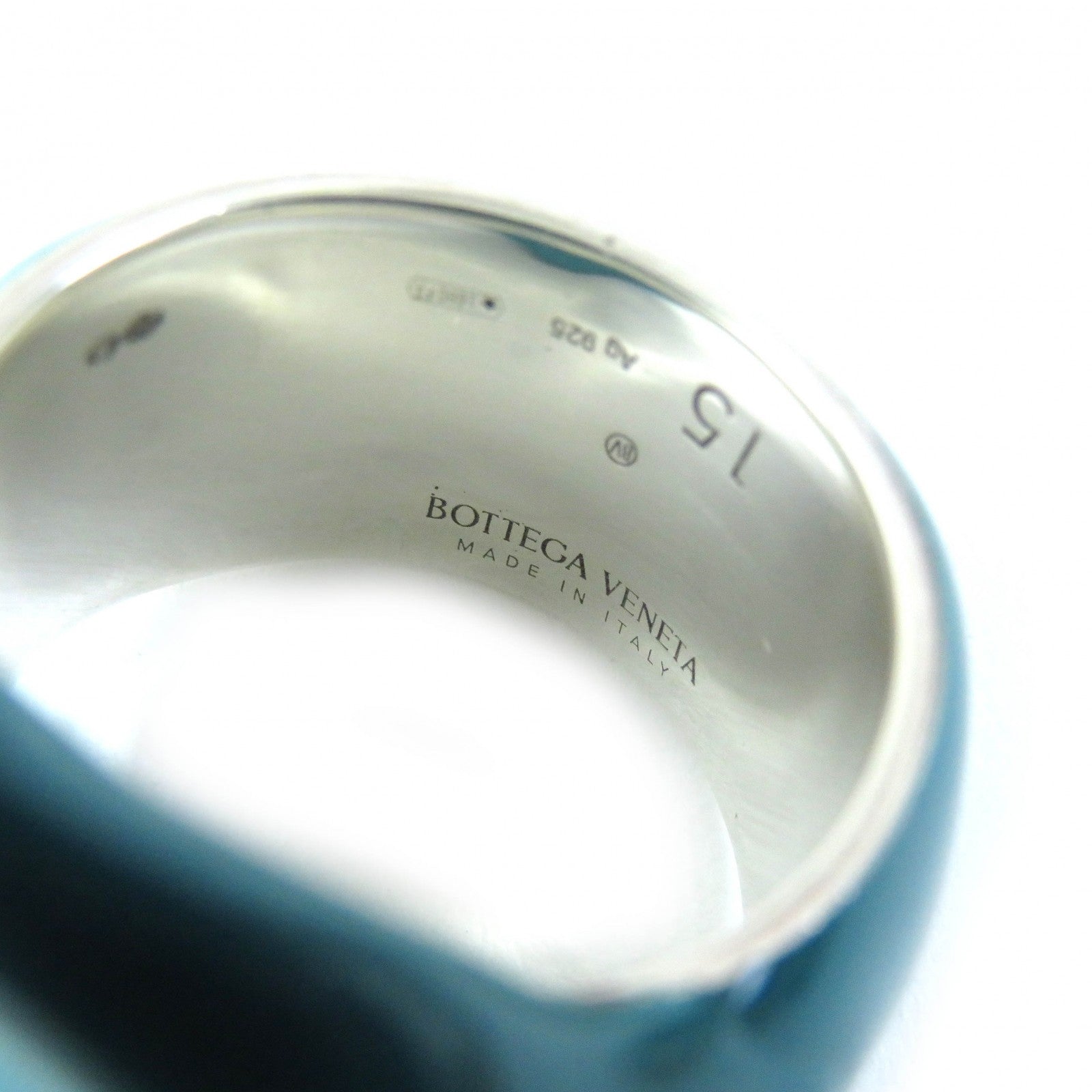 Bottega Veneta Enamel Seal Ring SV925 Blue