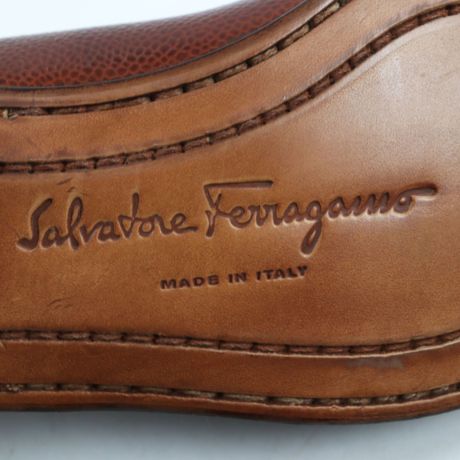 Salvatore Ferragamo PIETRO Tassel Quilted Leather Loafers Brown 8.5