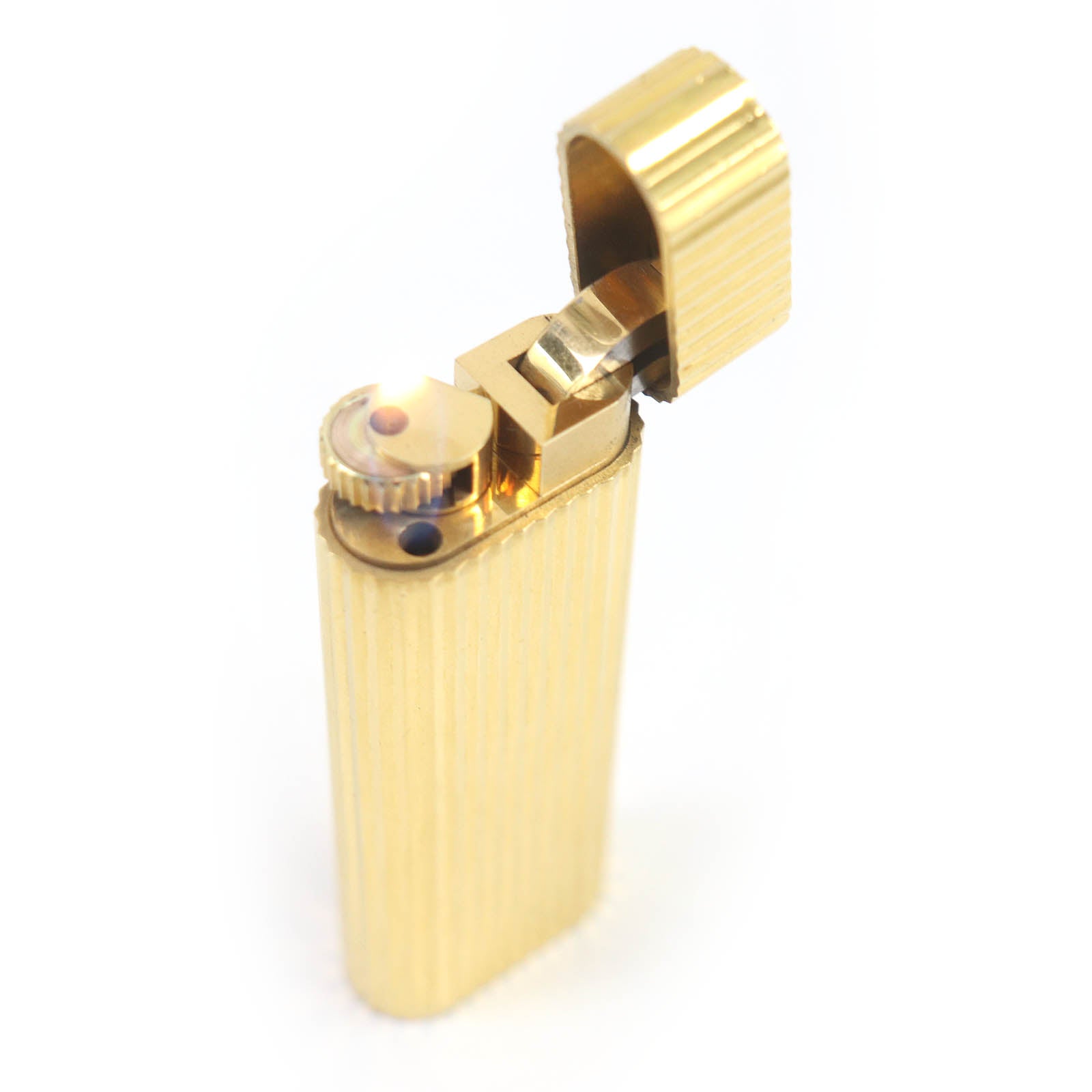 Cartier Oval Roller Gas Lighter Gold