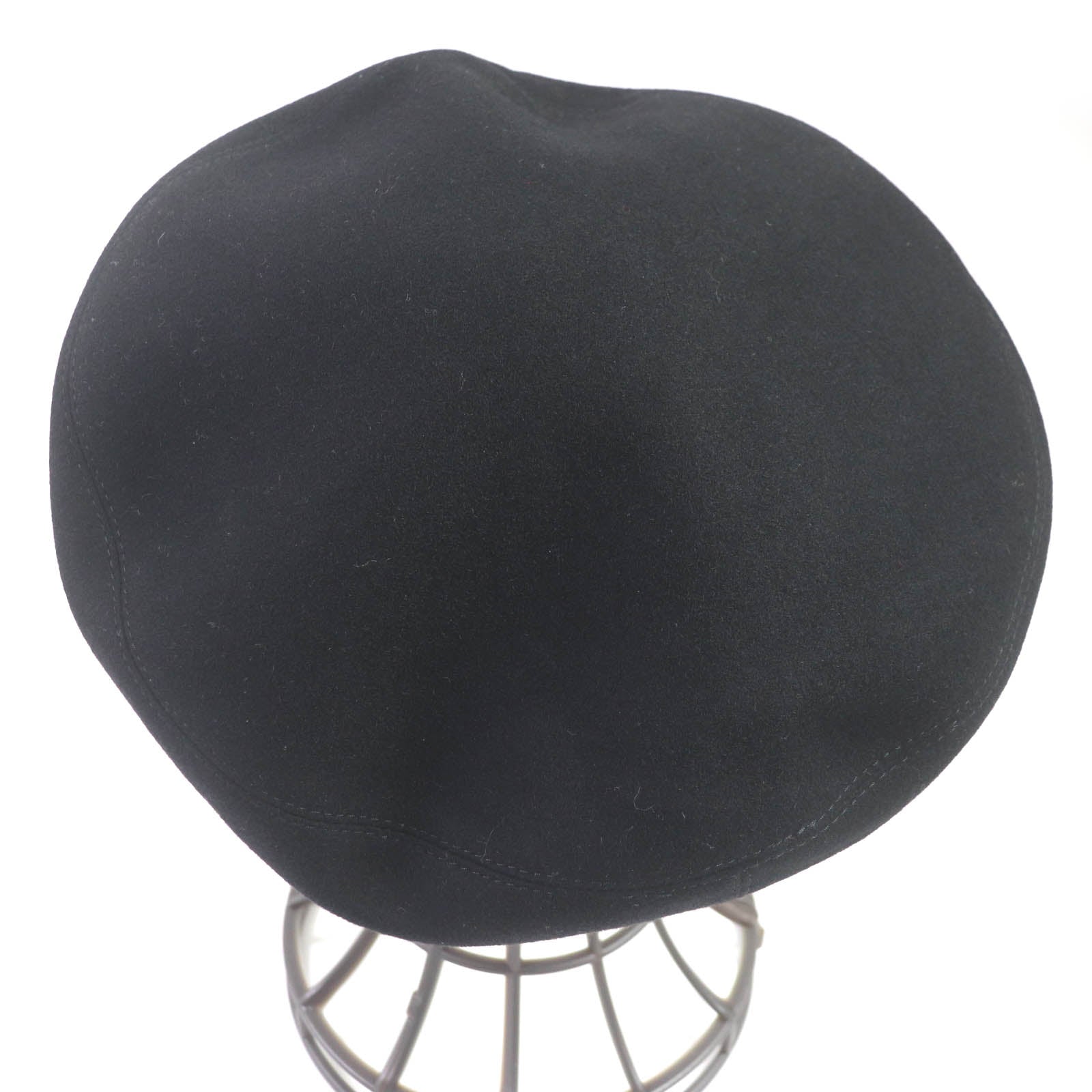 Hermes Cashmere Beret Hat Black 57 Women