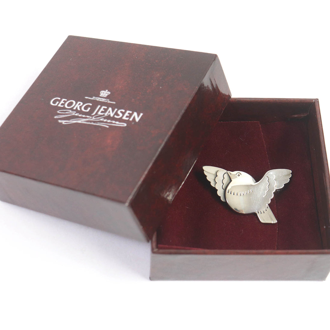 Georg Jensen Bird Motif Brooch SV925 Silver