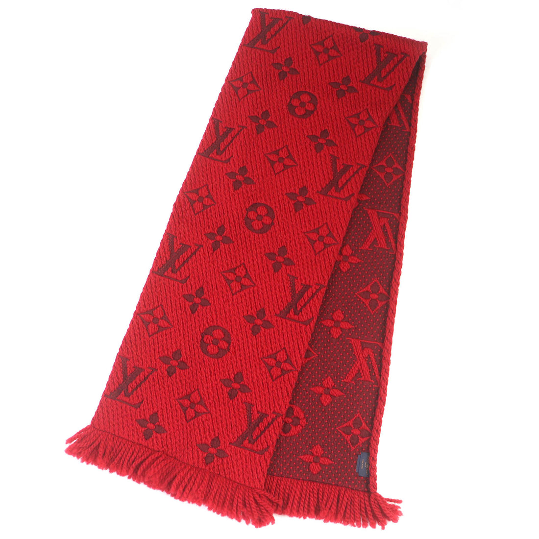 Louis Vuitton Wool Silk Monogram Shawl Scarf