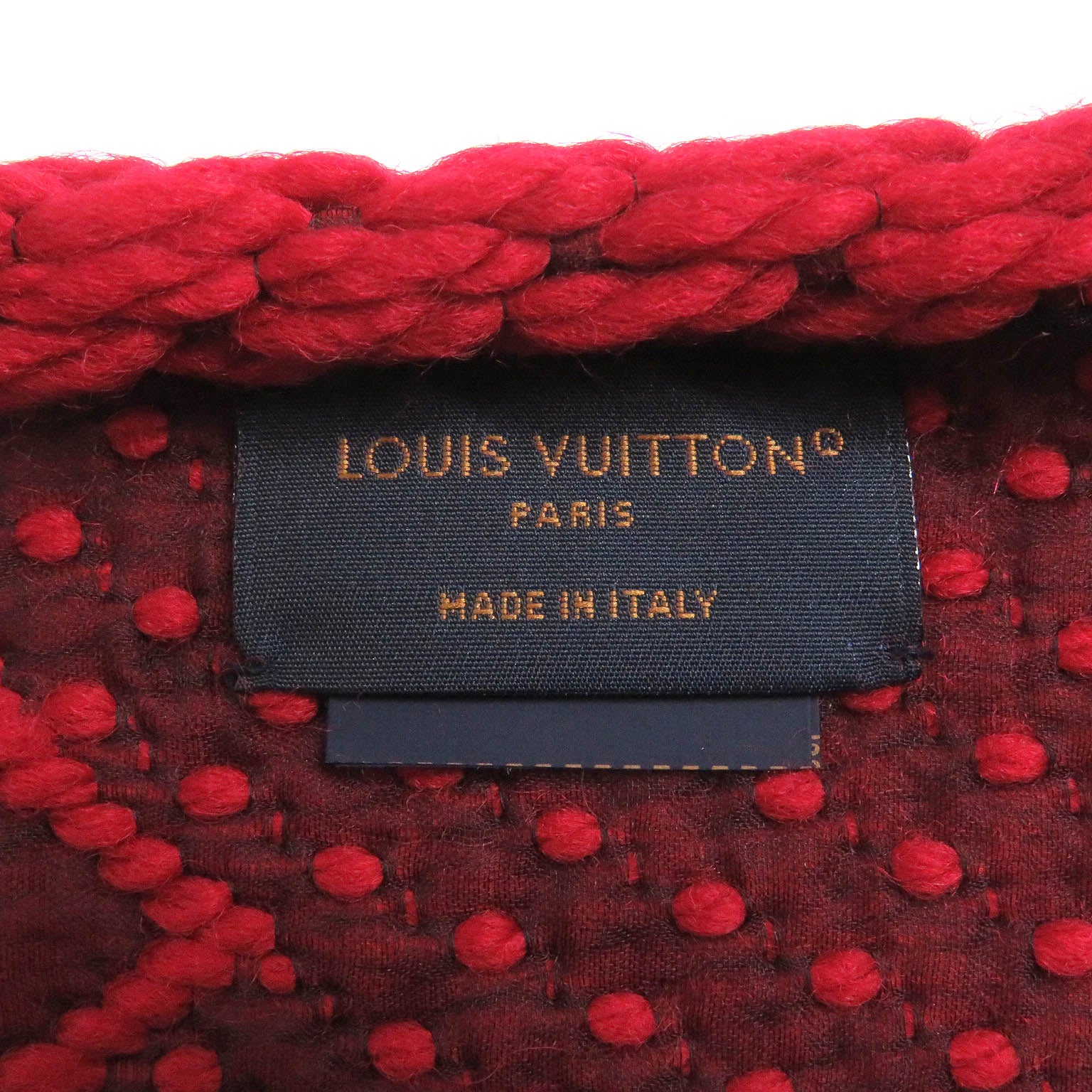 Louis Vuitton Wool Silk Monogram Shawl Scarf