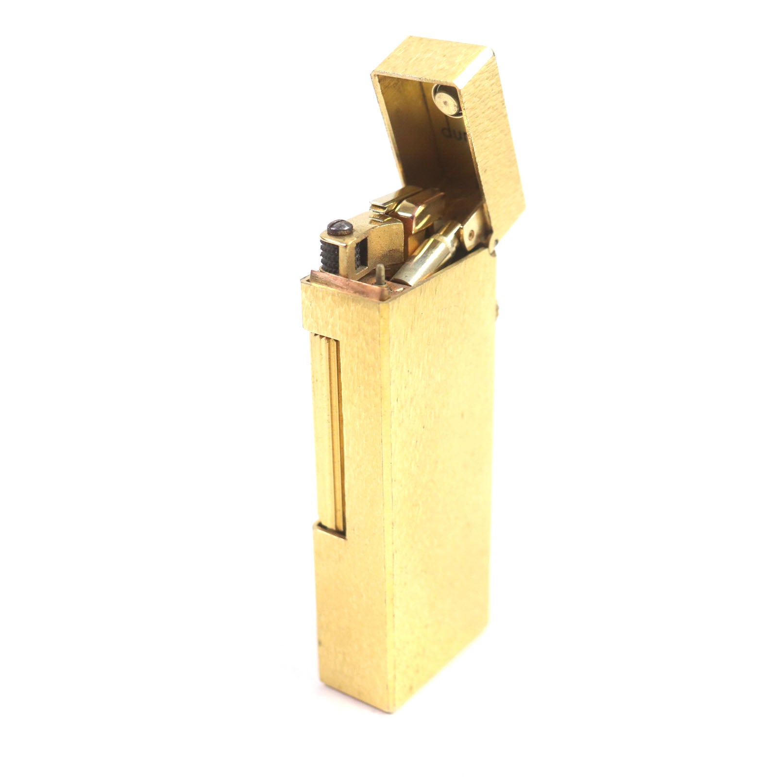 Dunhill Square Pattern Roller Gas Lighter Gold