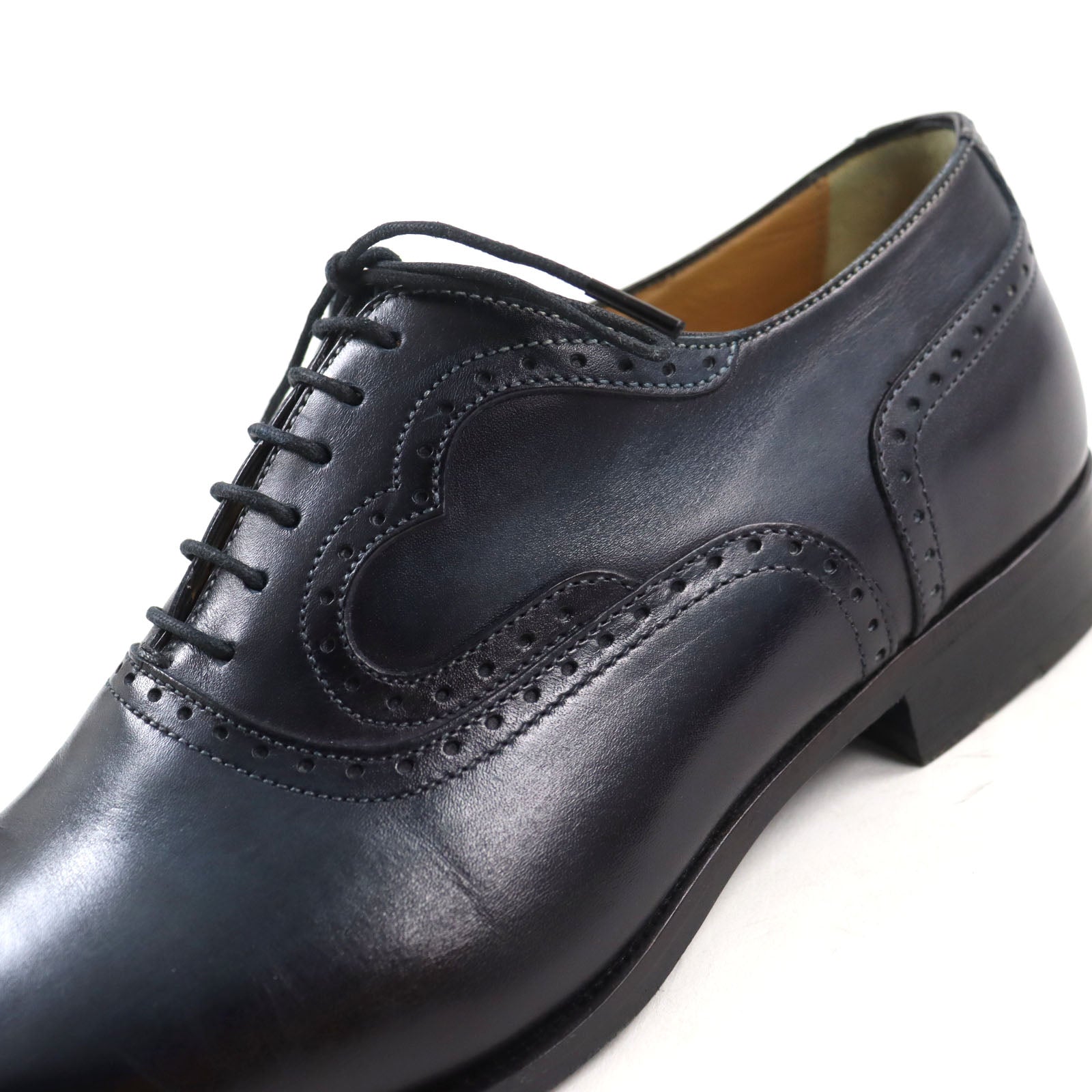 FRANCESCO BENIGNO Leather Shoes Navy 5.5