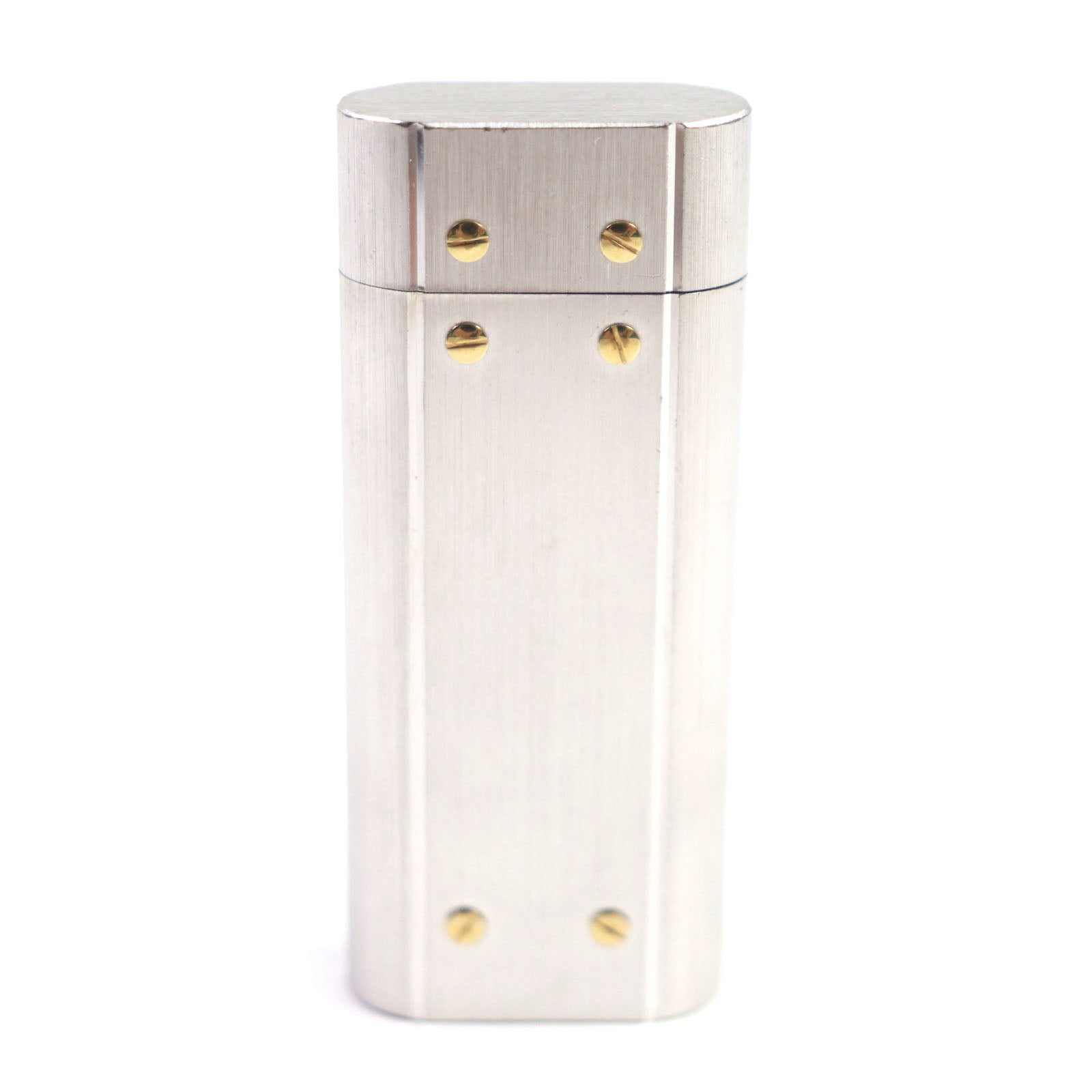 Cartier Santos Oval Short Roller Lighter Silver