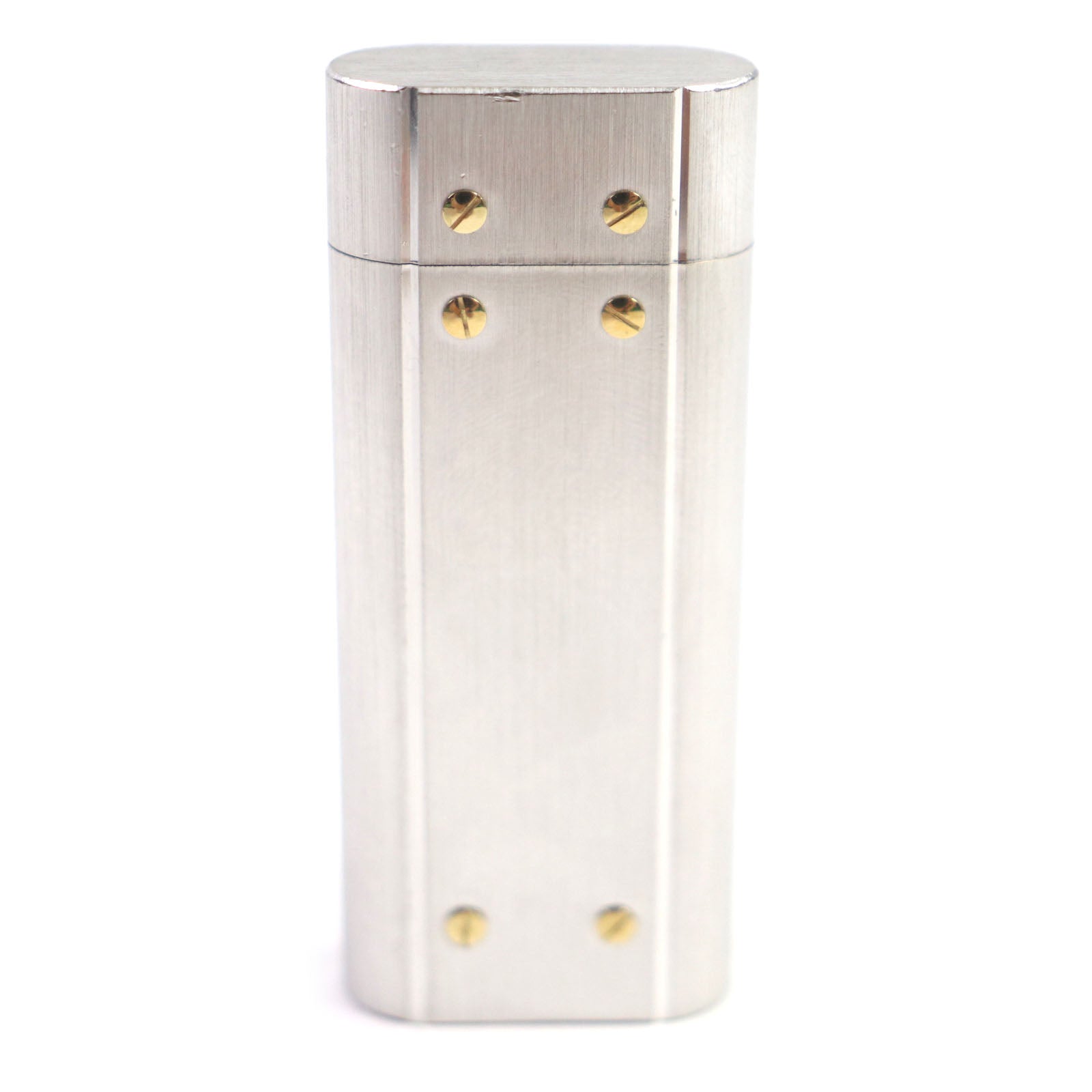 Cartier Santos Oval Short Roller Lighter Silver