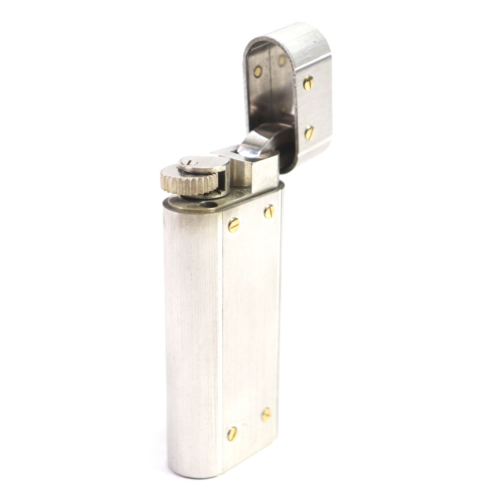 Cartier Santos Oval Short Roller Lighter Silver