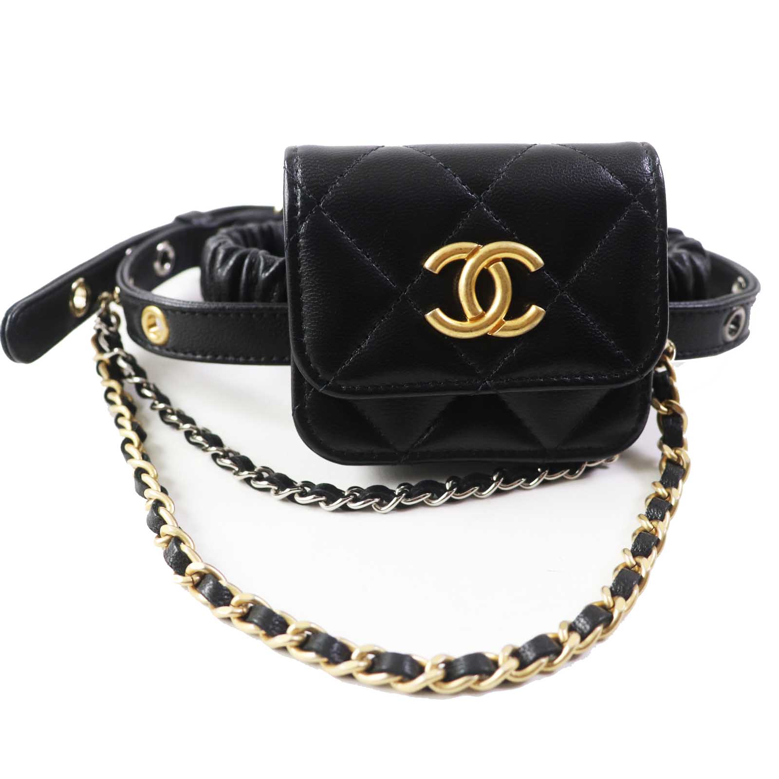 Chanel Lamb Leather AirPods Case Matelasse AP2553