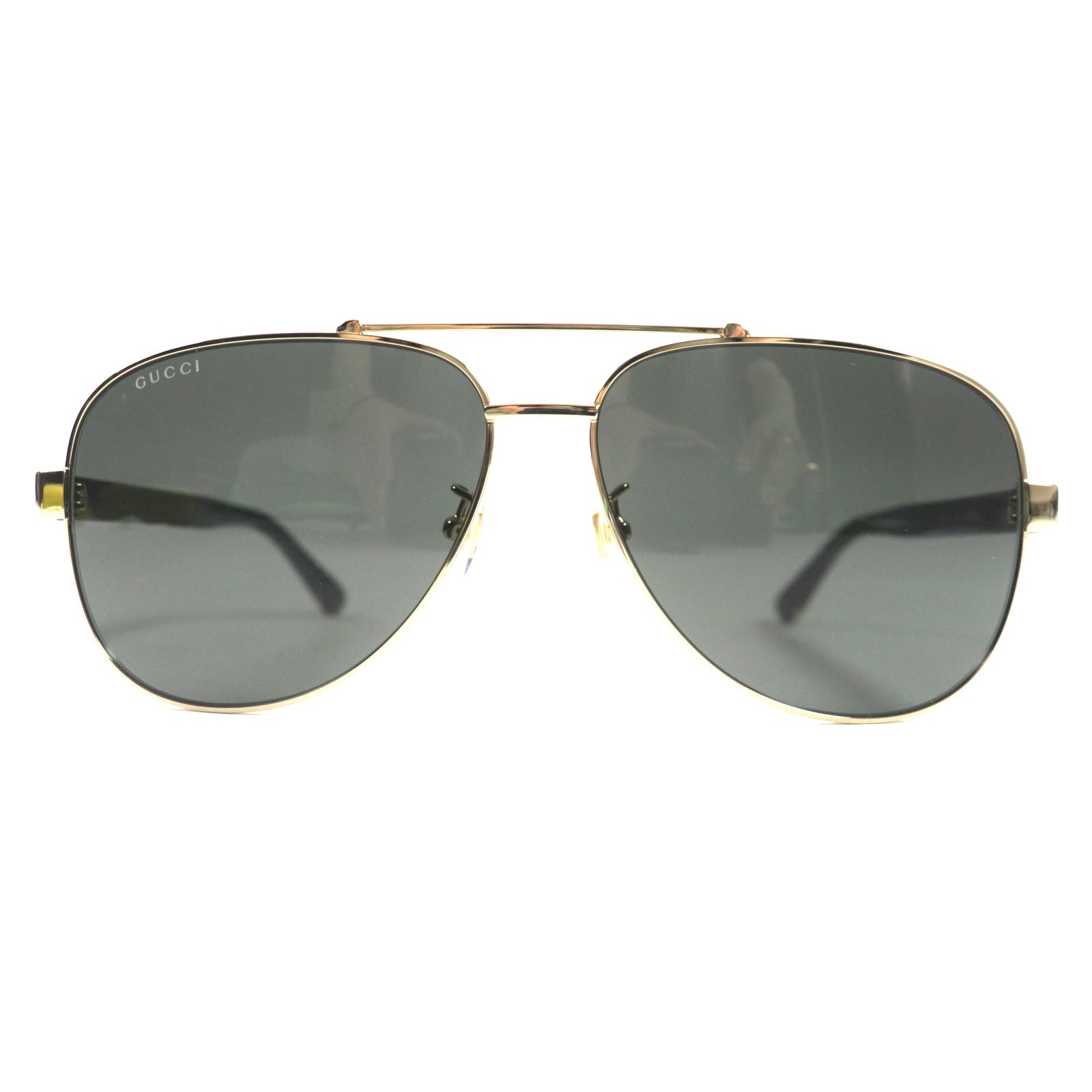 Gucci GG0528S Green Aviator Sunglasses