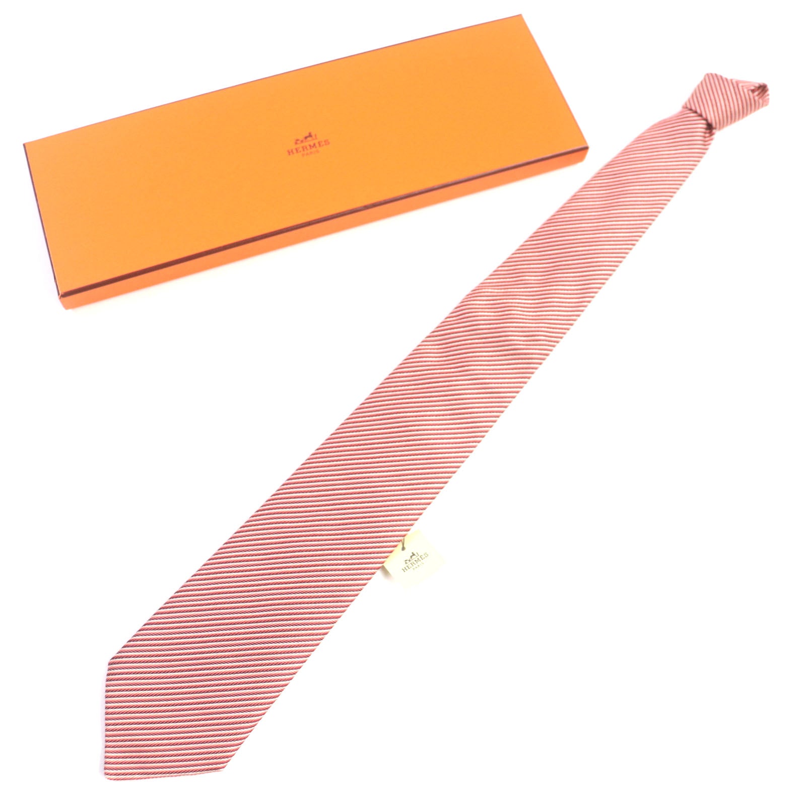 Hermes Silk Tie Stripe Pattern