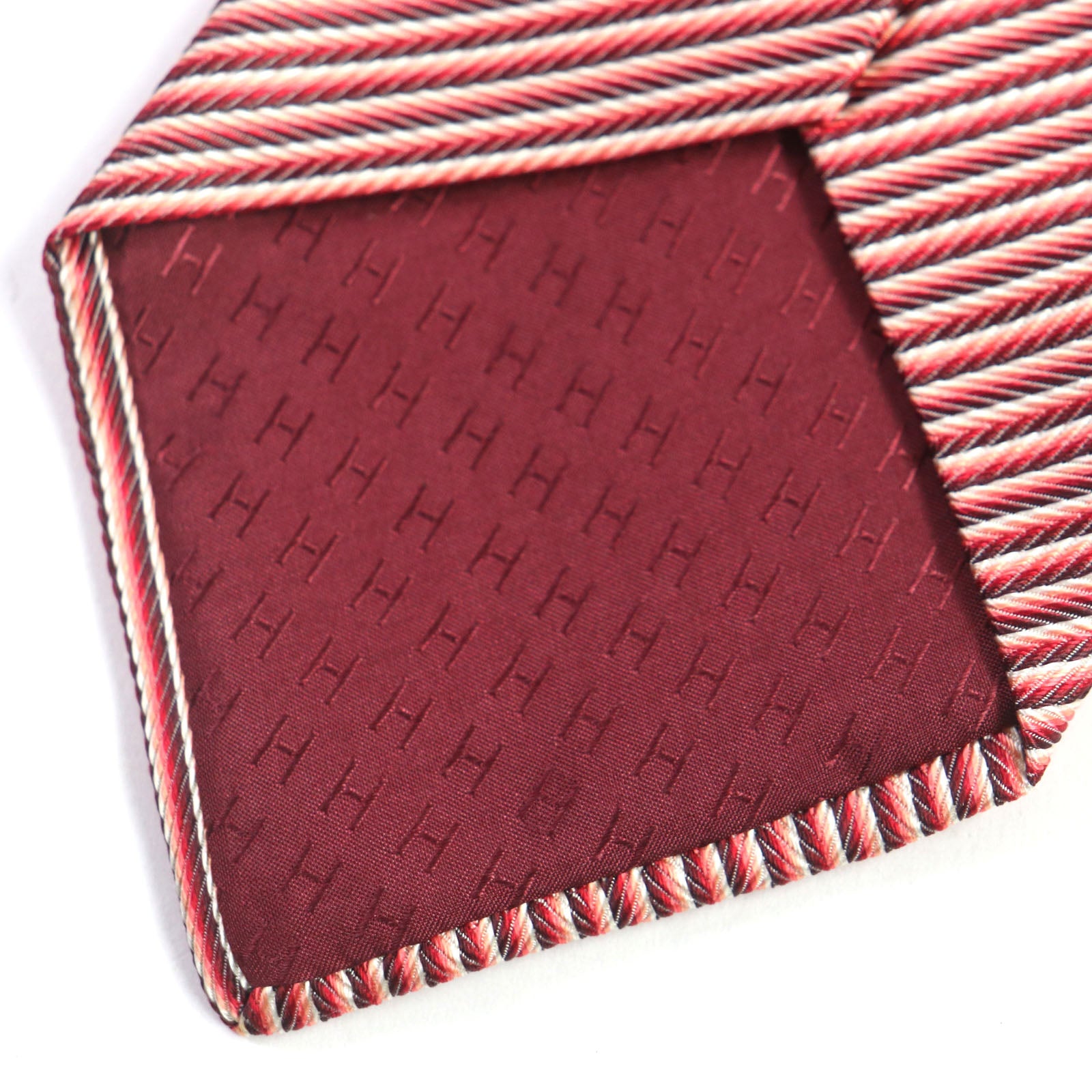 Hermes Silk Tie Stripe Pattern