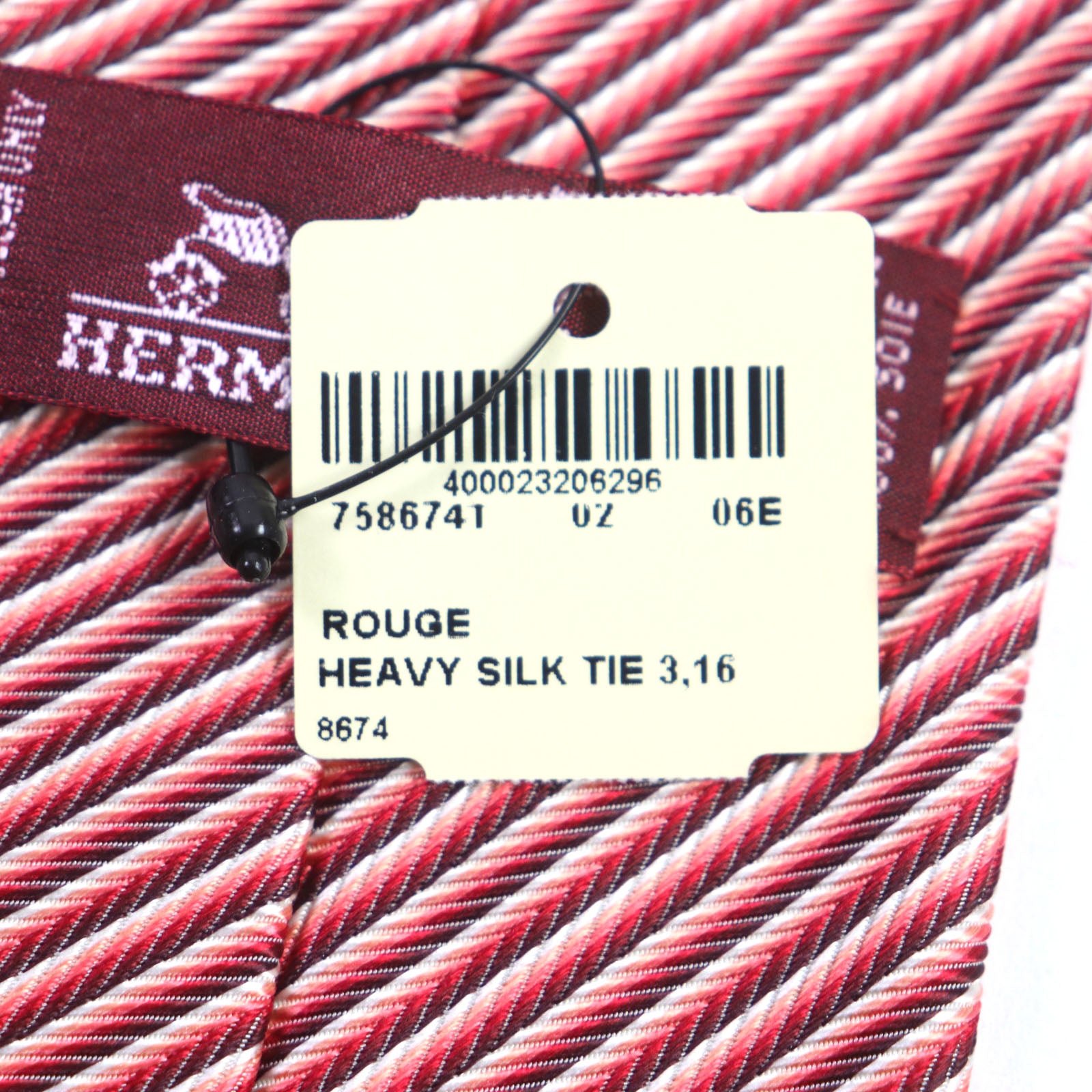 Hermes Silk Tie Stripe Pattern