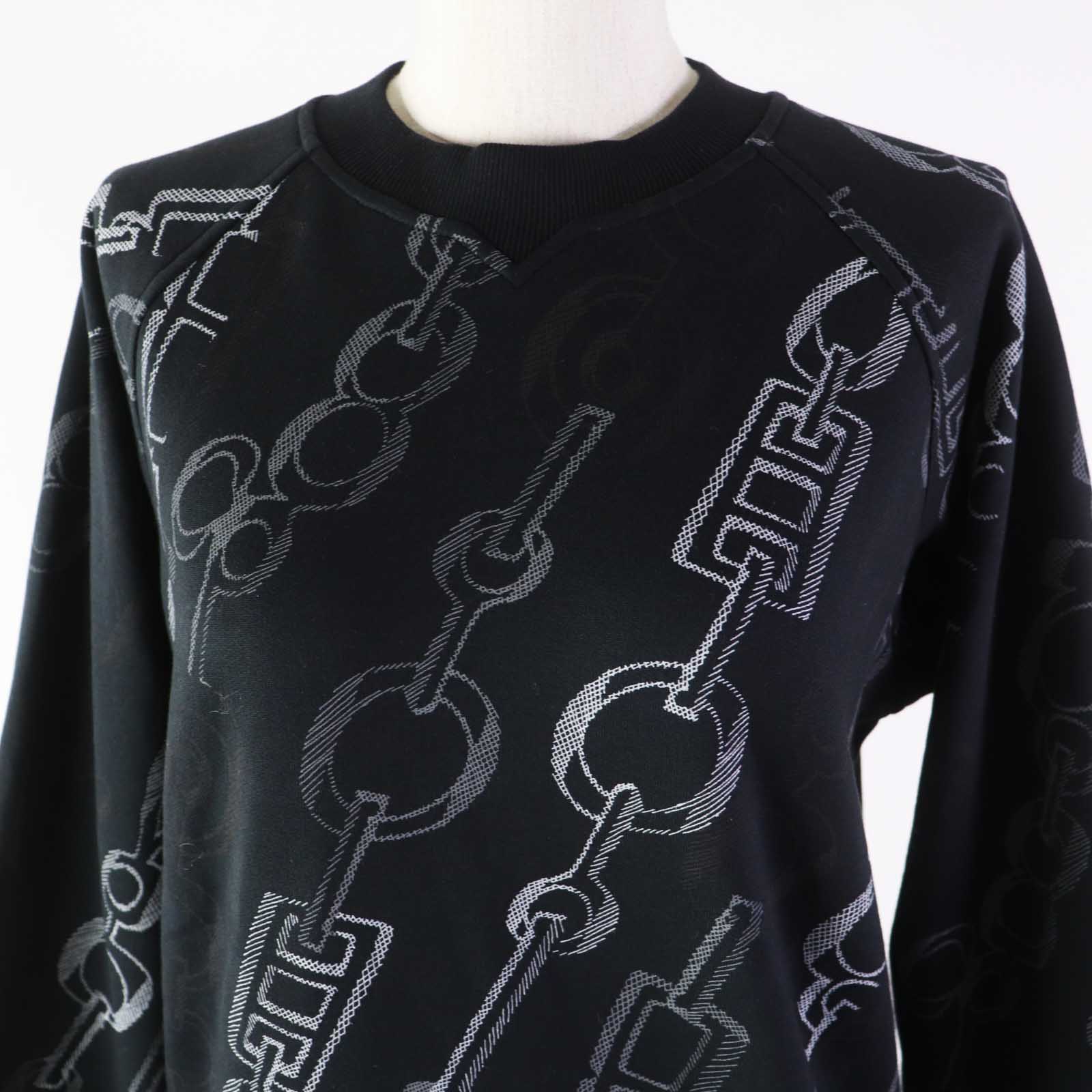 HERMES Cotton Sweatshirt Black Women