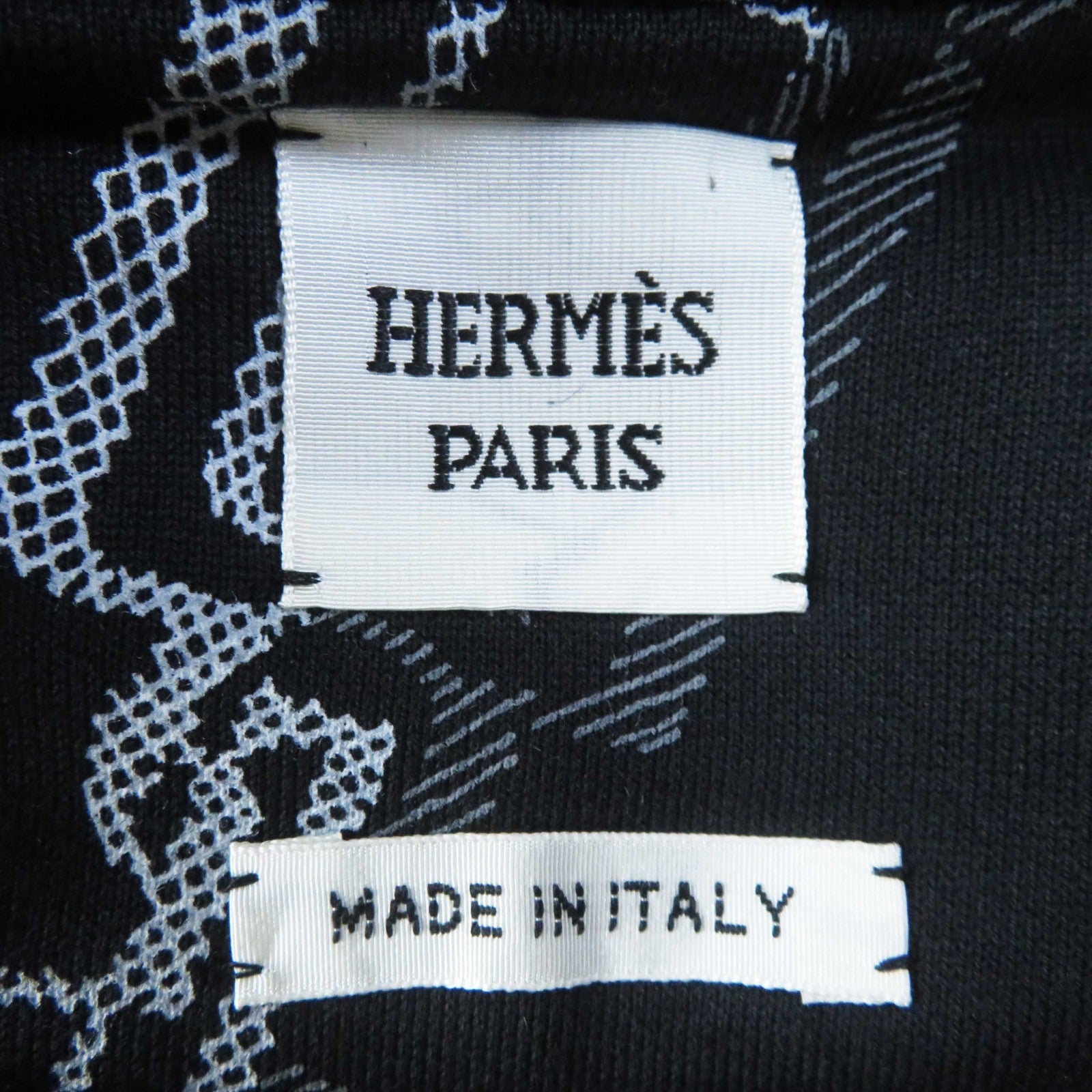 HERMES Cotton Sweatshirt Black Women