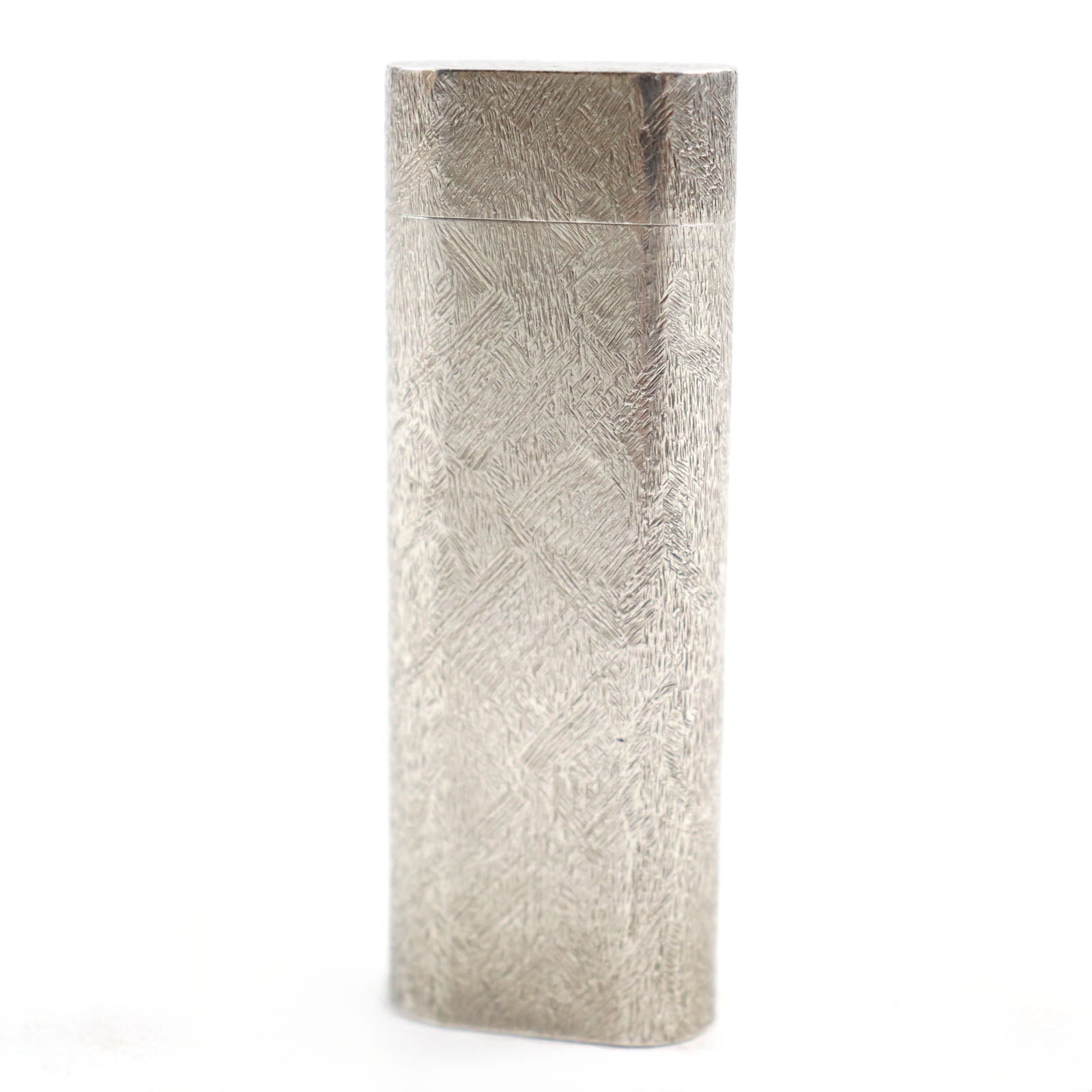 Cartier Oval Pattern Silver Lighter