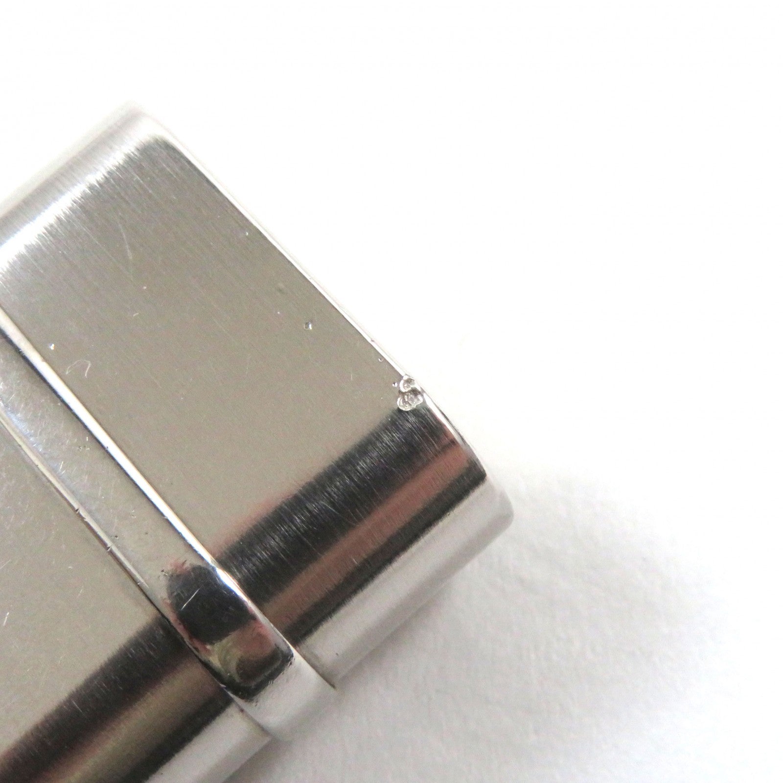 Cartier Silver Oval Lighter Logo Engraving