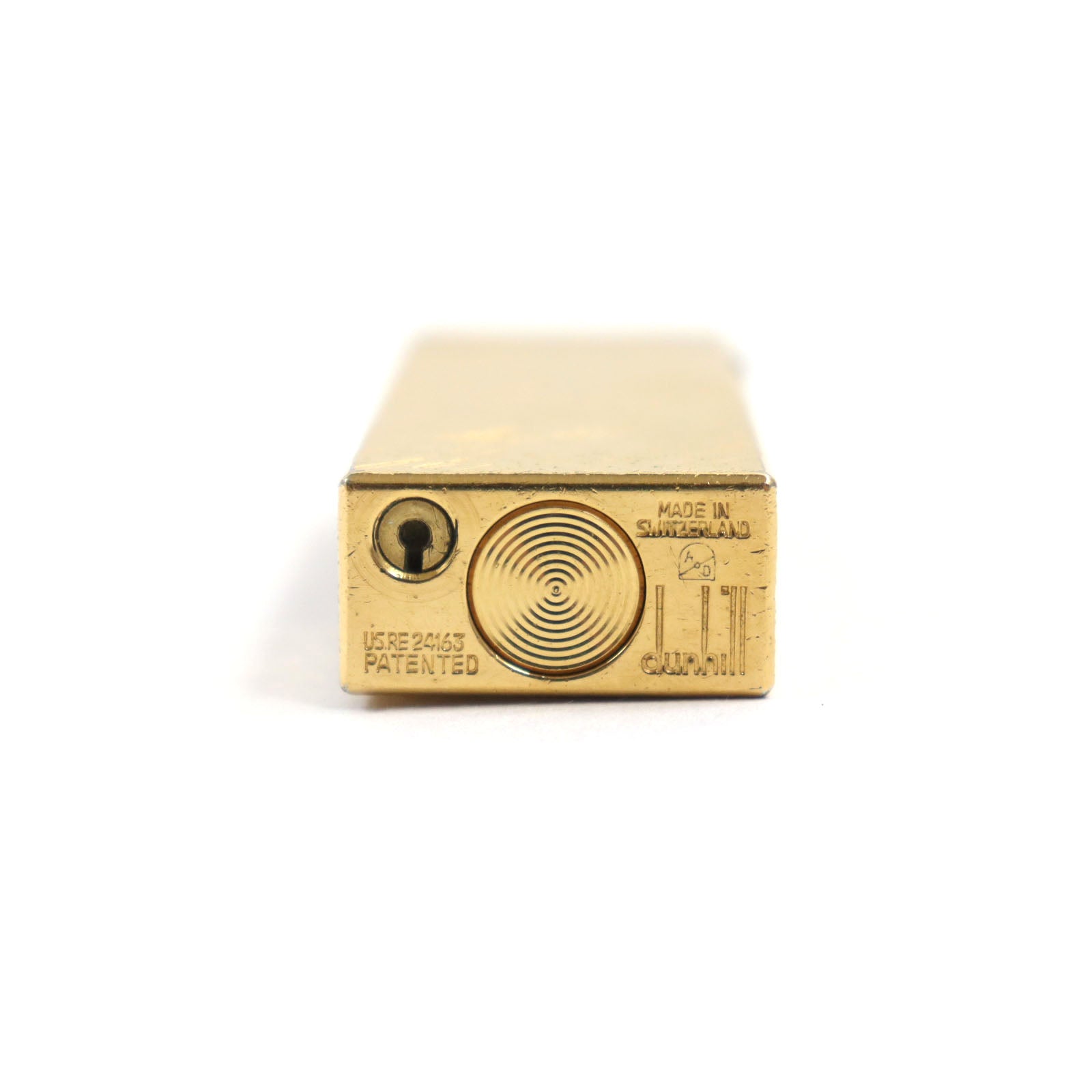 Dunhill Square Roller Lighter Gold Swiss Made