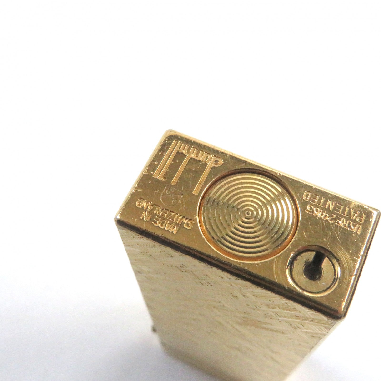 Dunhill Square Roller Lighter Gold Swiss Made