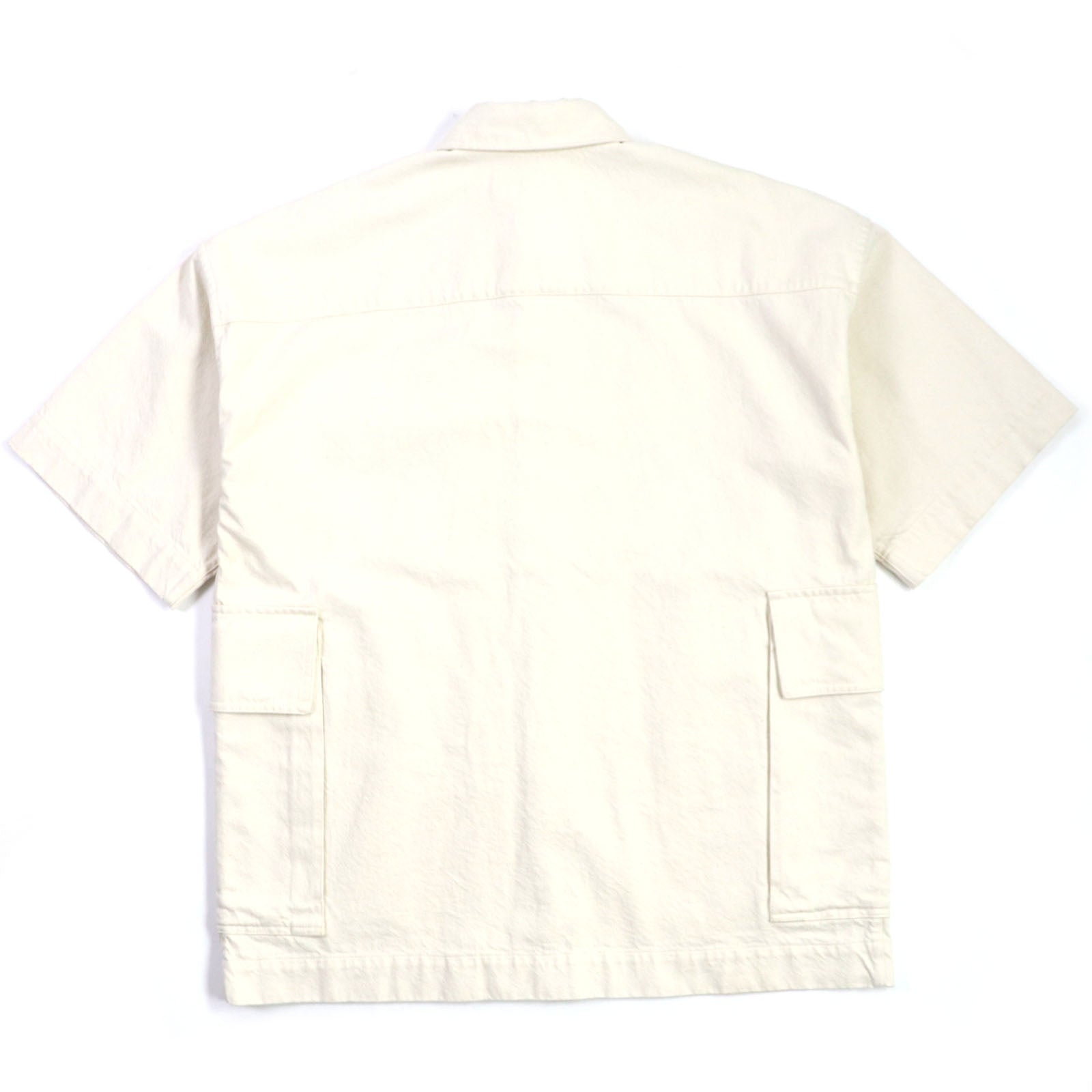 MARNI Cotton Painted Denim Overshirt Ivory Pink