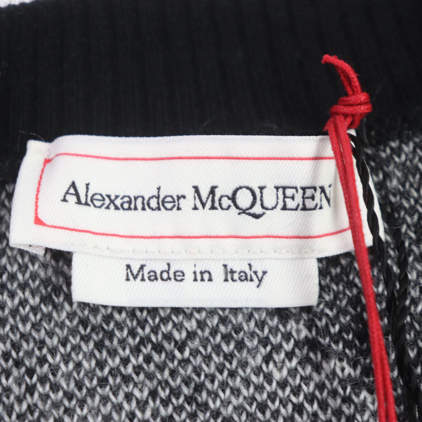 Alexander McQueen Mohair Nylon Wool Crew Neck Knit