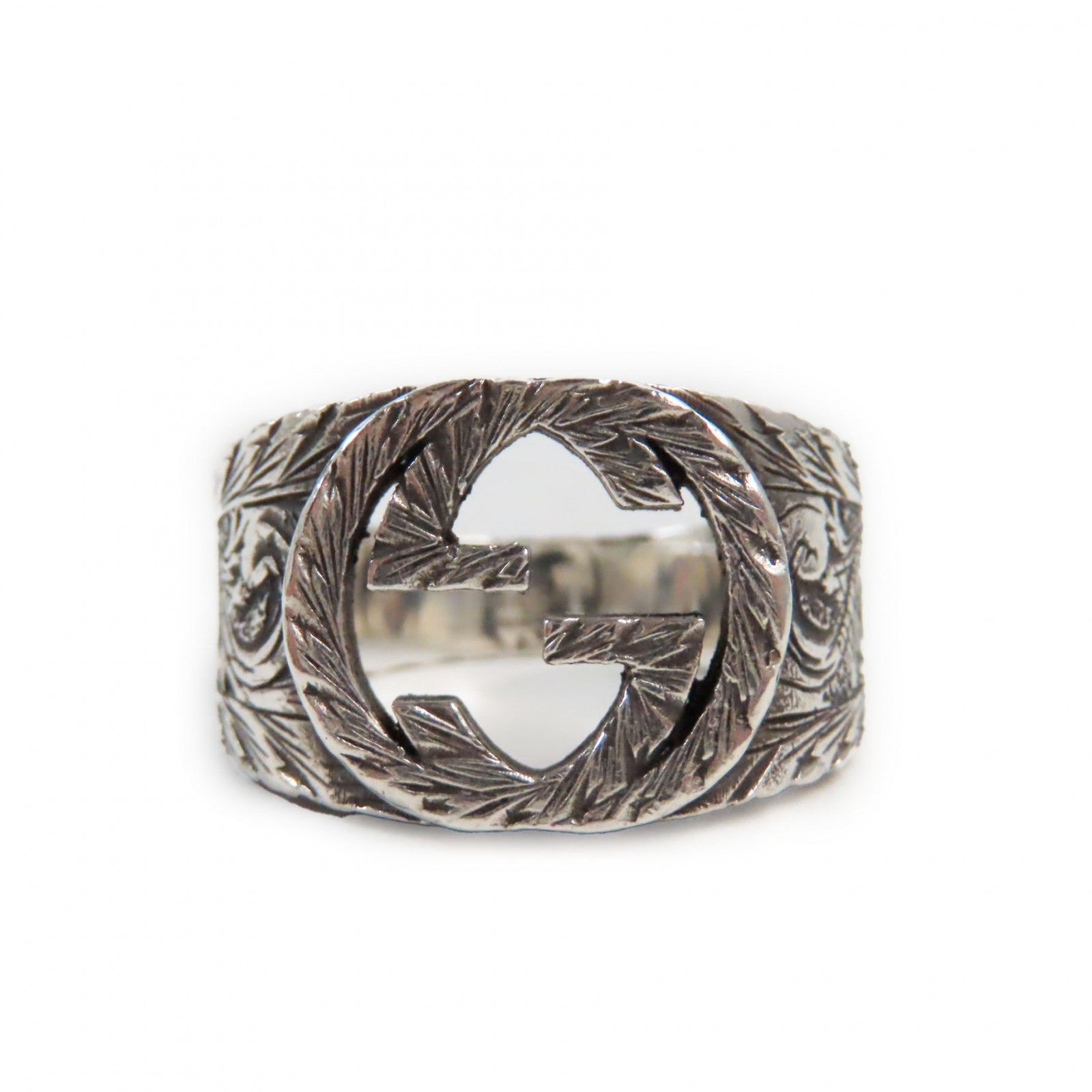 Gucci Arabesque Interlocking G Ring AG925